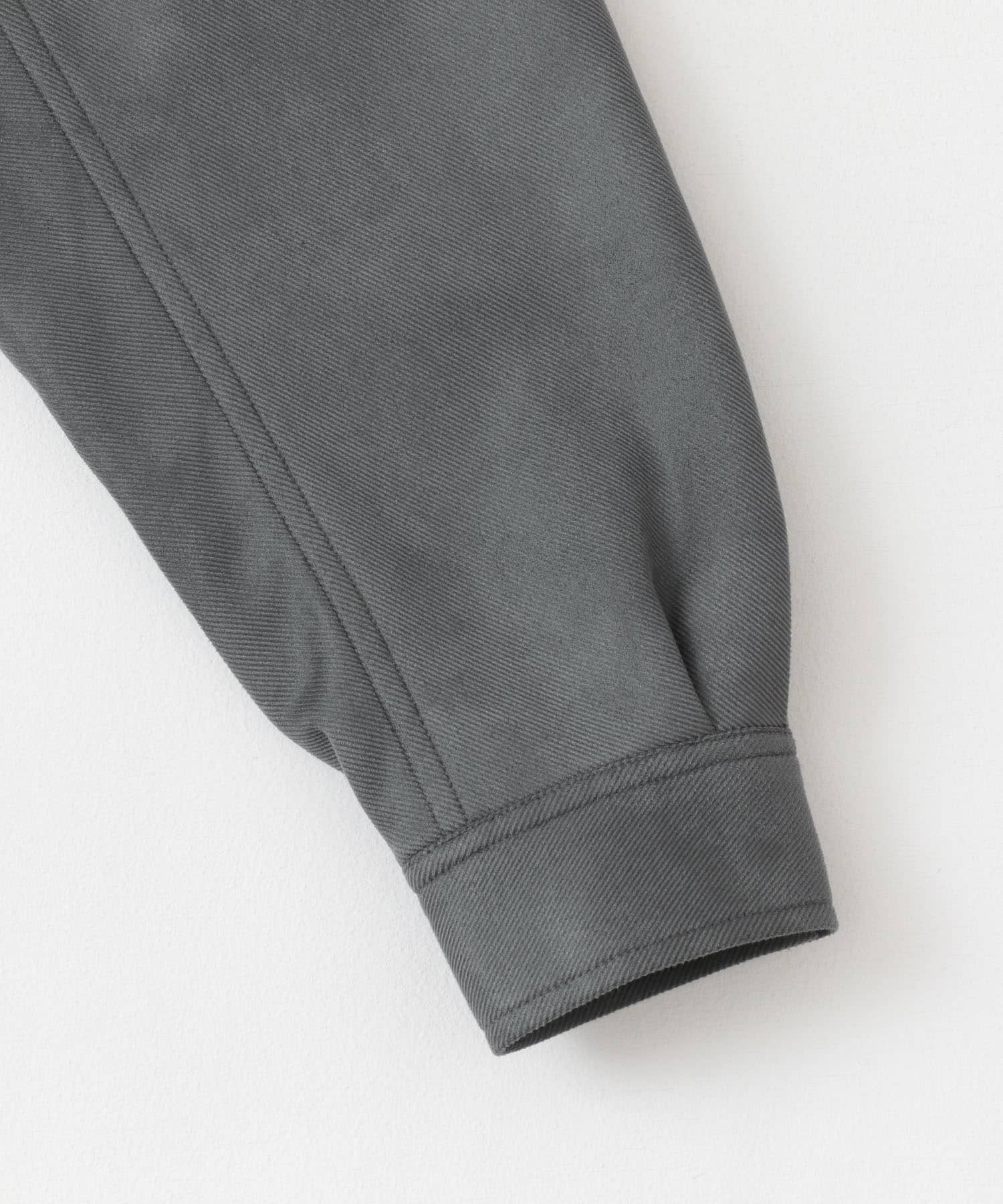 『セットアップ対応』 ツイルスエードタッチZIPブルゾン GRAY M
