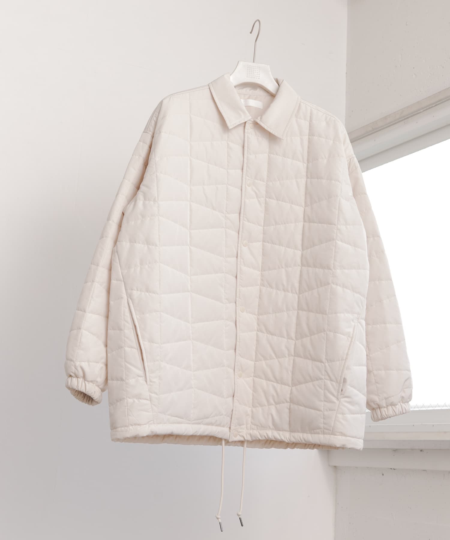 パデットキルティングコーチジャケット IVORY M