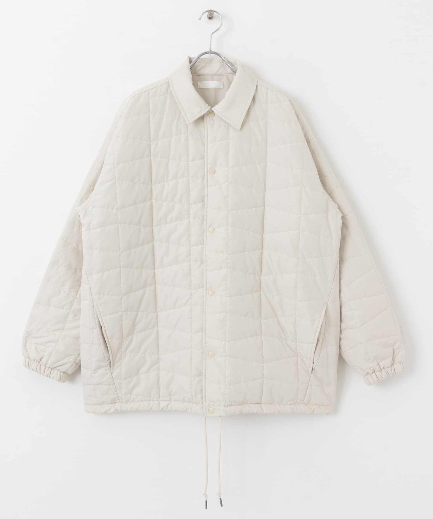 パデットキルティングコーチジャケット IVORY M