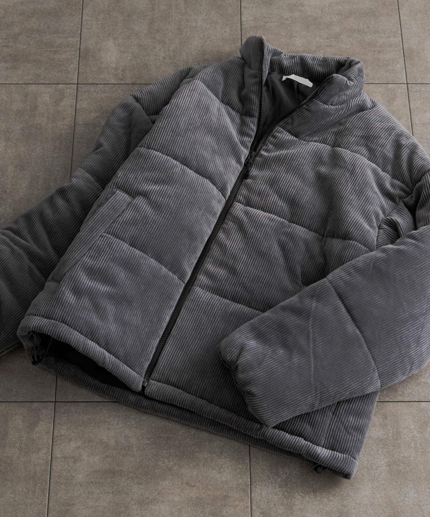 パデットドローコードツキブルゾン B GRAY L