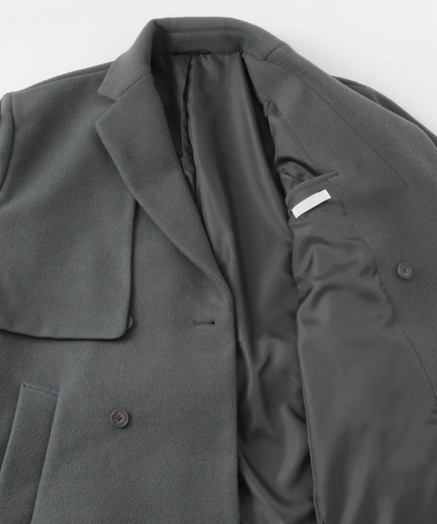 『わたべ×SOP』ダブルロングコート GRAY M