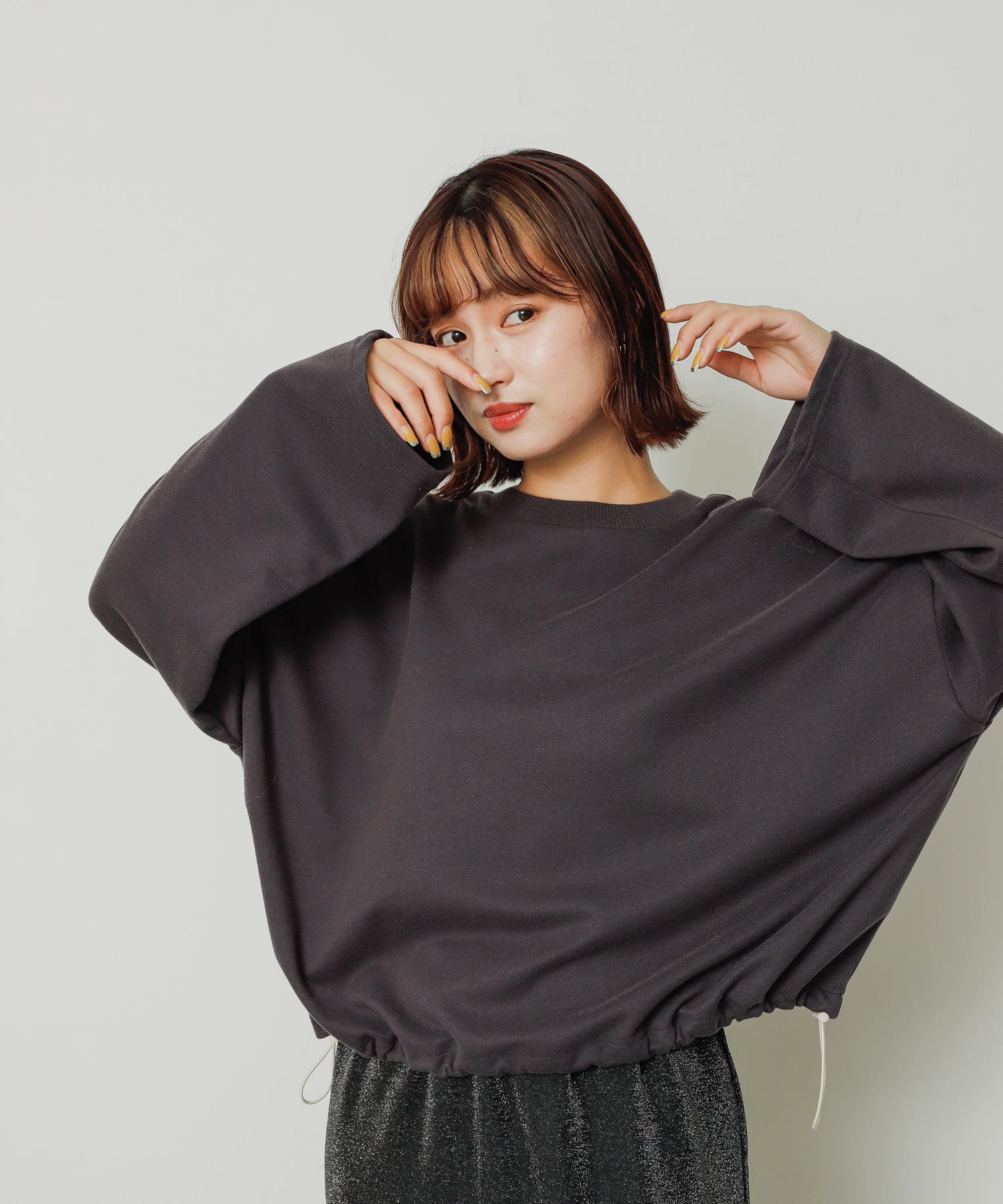 身長：159cm サイズ：one