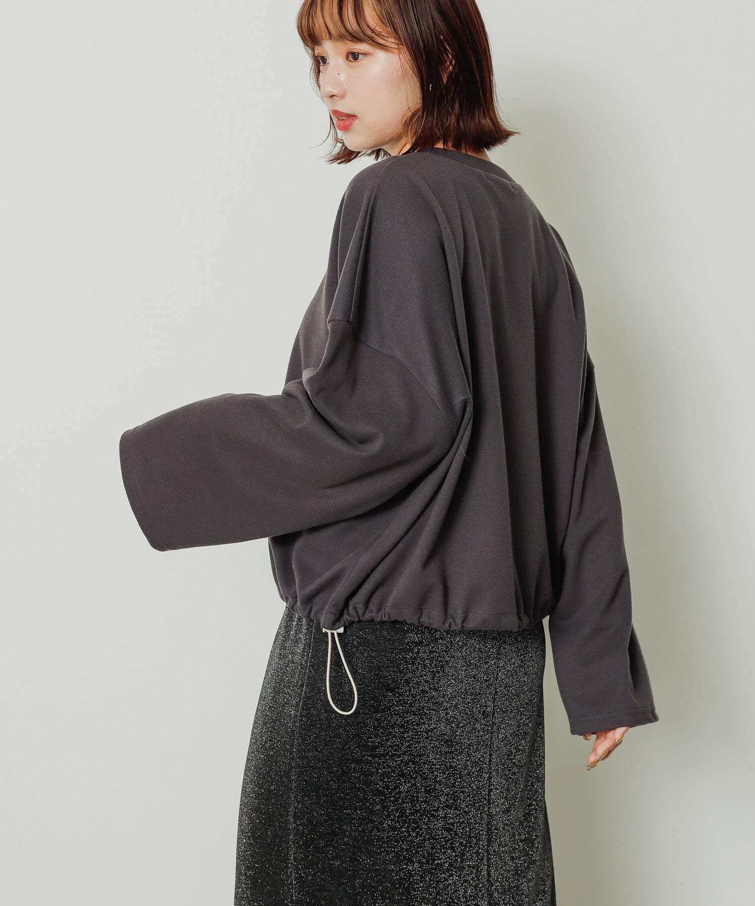 身長：159cm サイズ：one