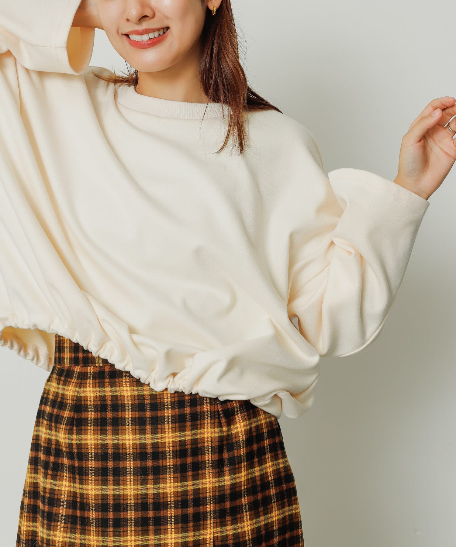 身長：155cm サイズ：one