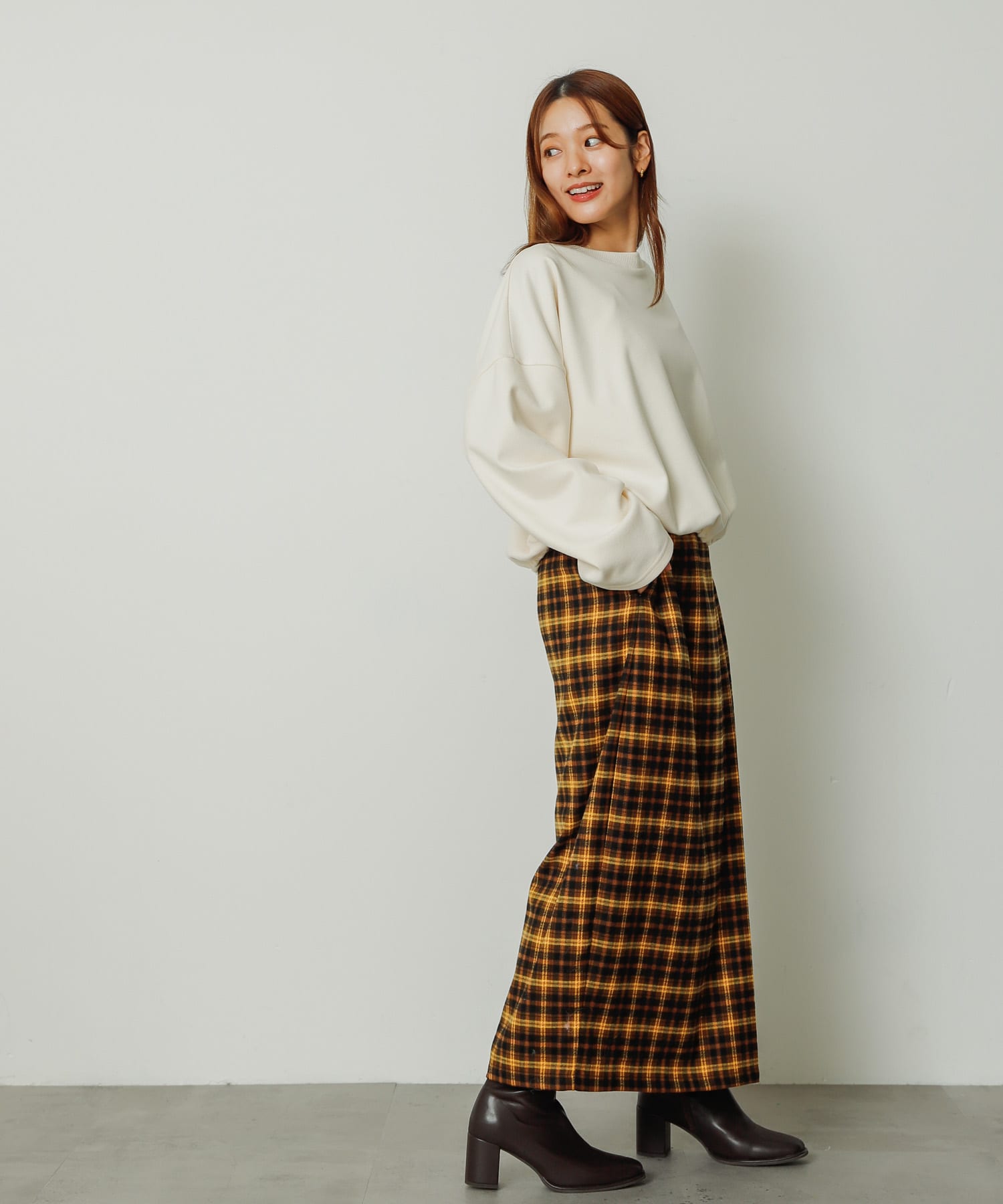 身長：155cm サイズ：one