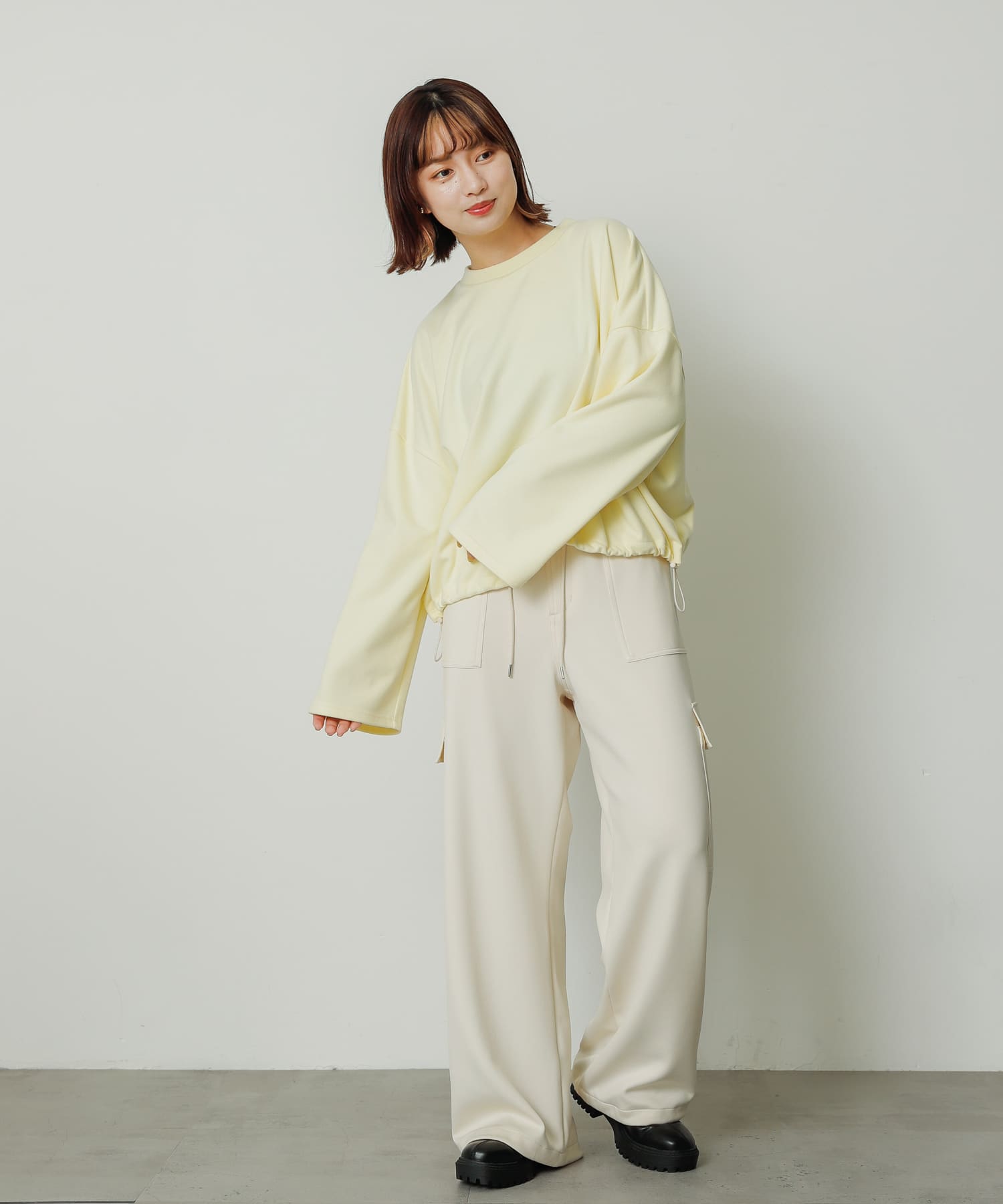 身長：159cm サイズ：one