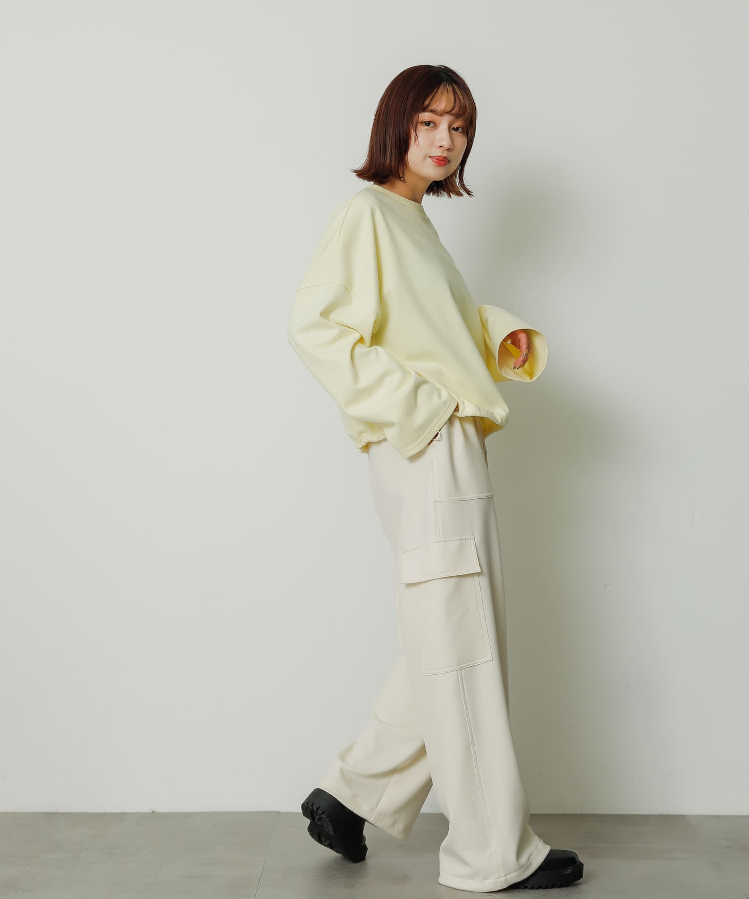 身長：159cm サイズ：one