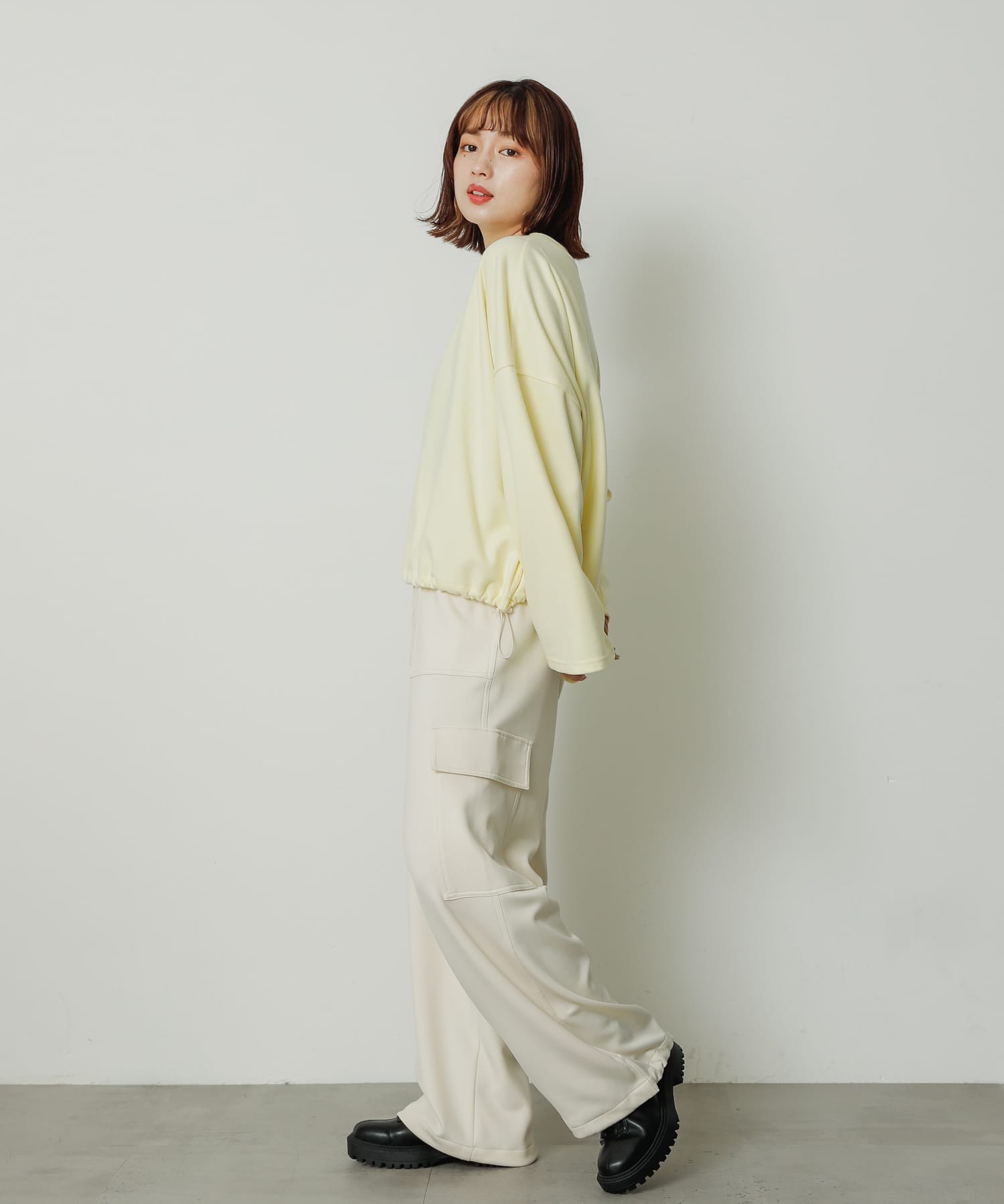 身長：159cm サイズ：one