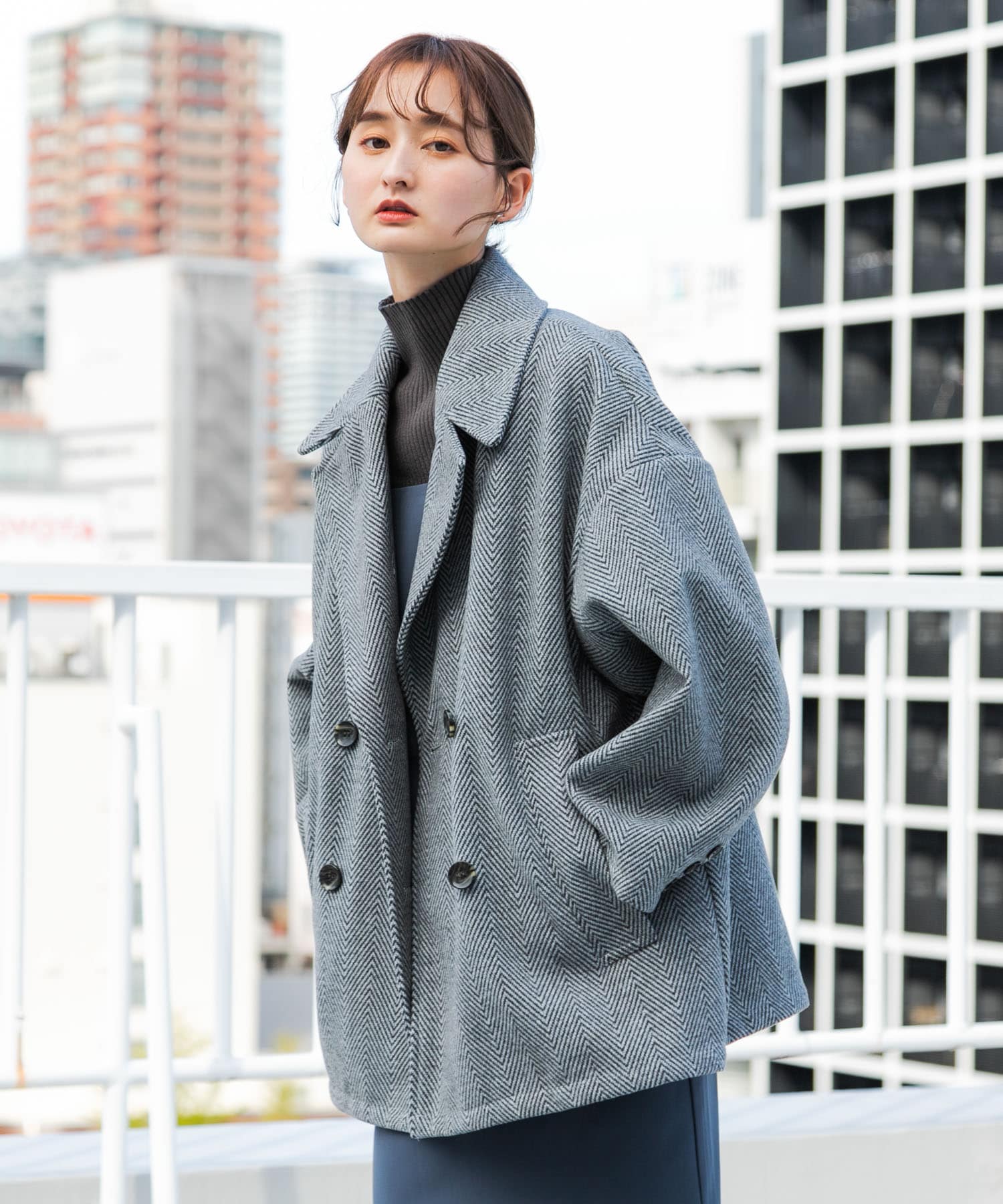 身長：169cm サイズ：one