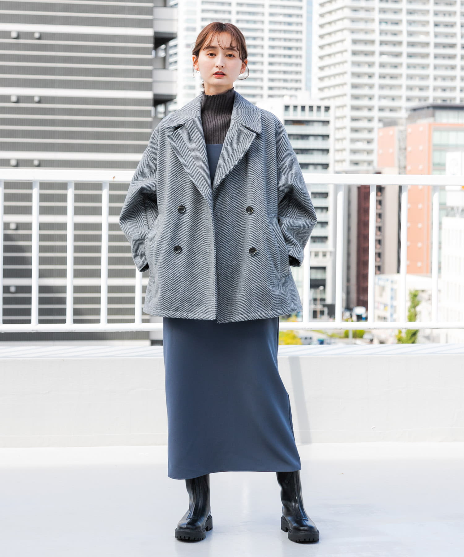 身長：169cm サイズ：one