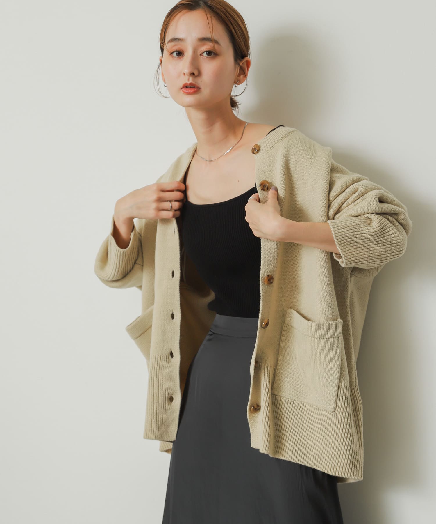 身長：169cm サイズ：one