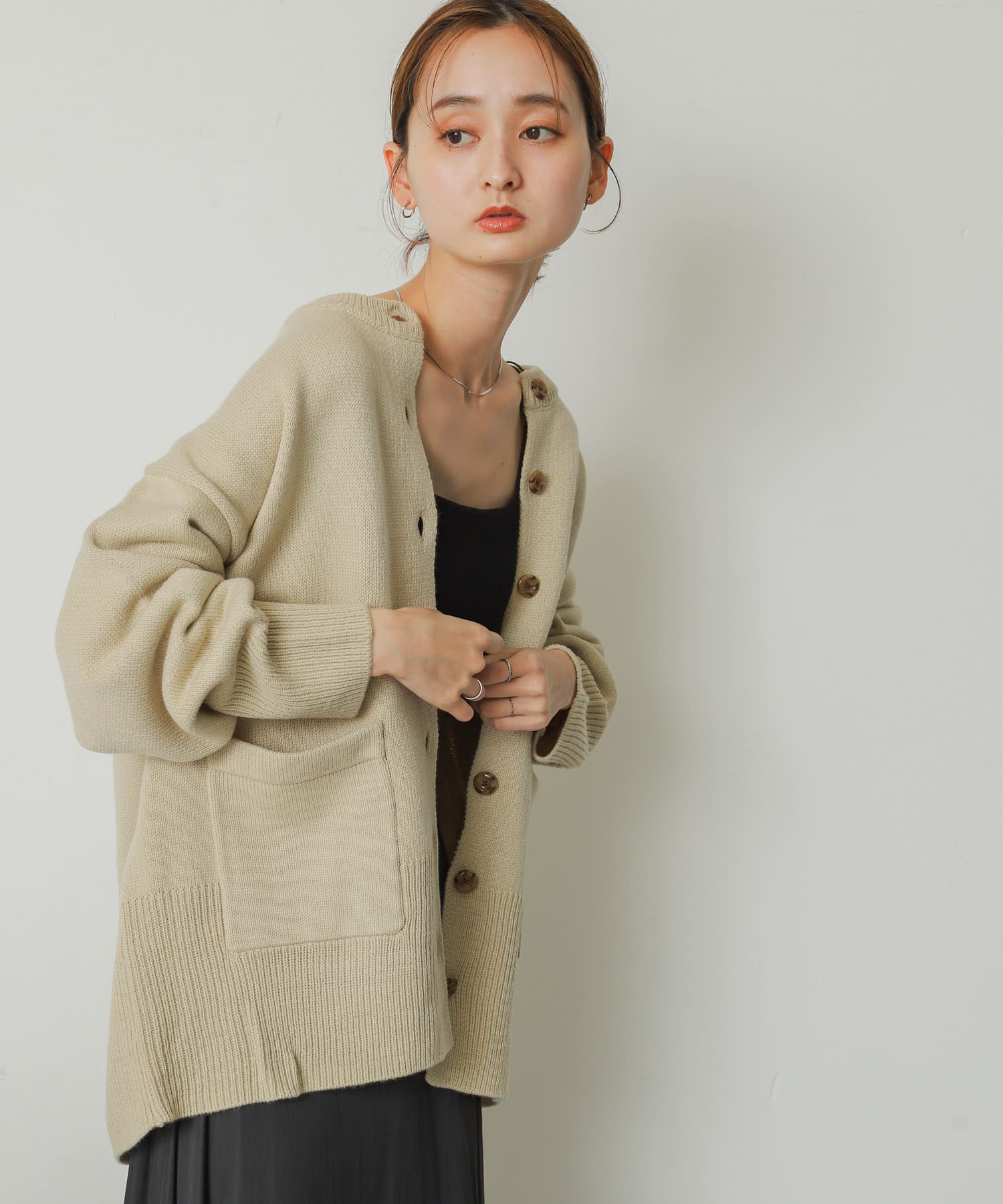 身長：169cm サイズ：one