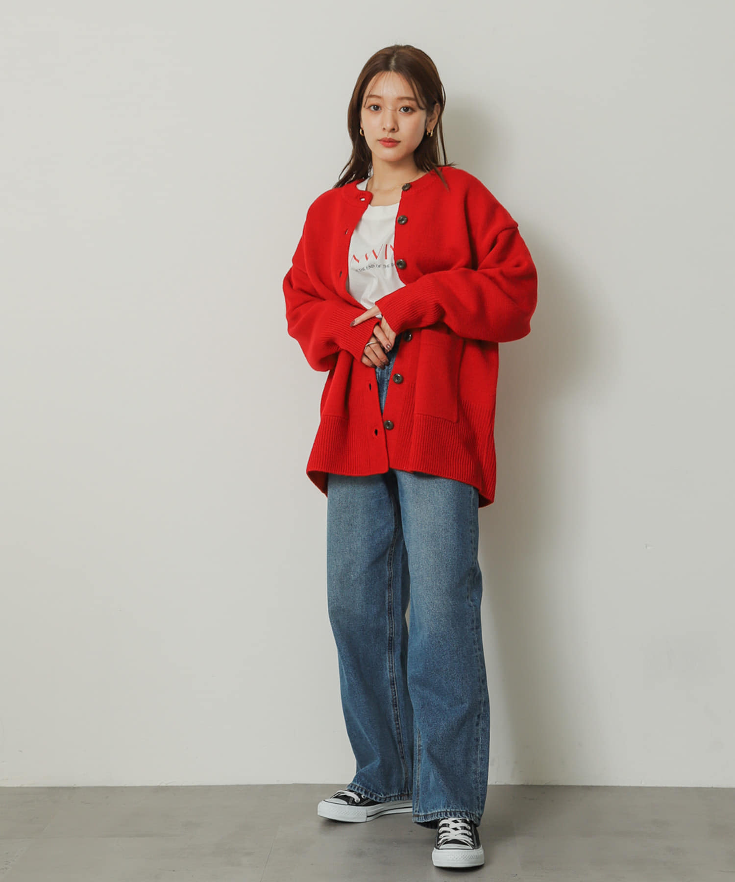 身長：155cm サイズ：one