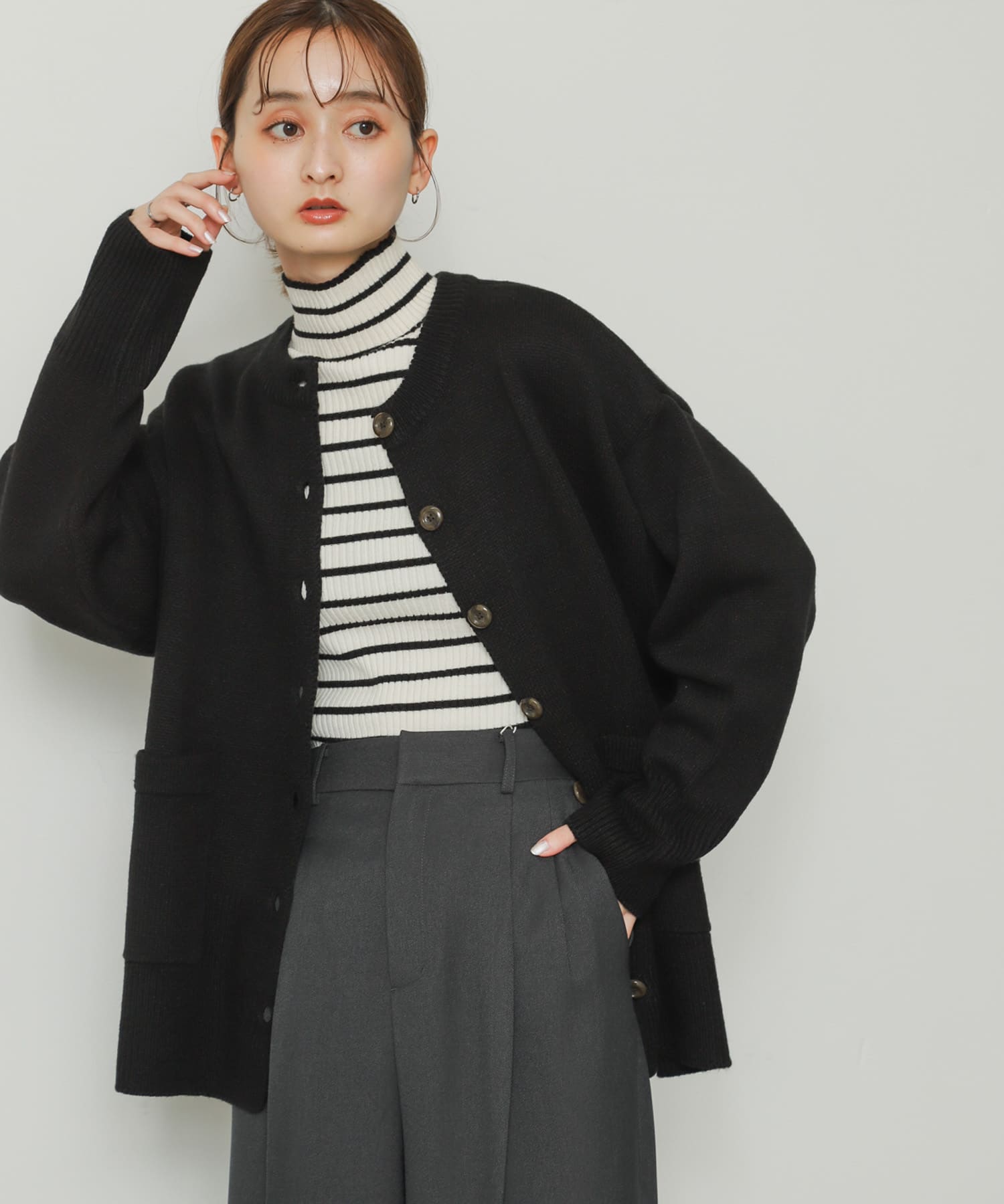 身長：169cm サイズ：one