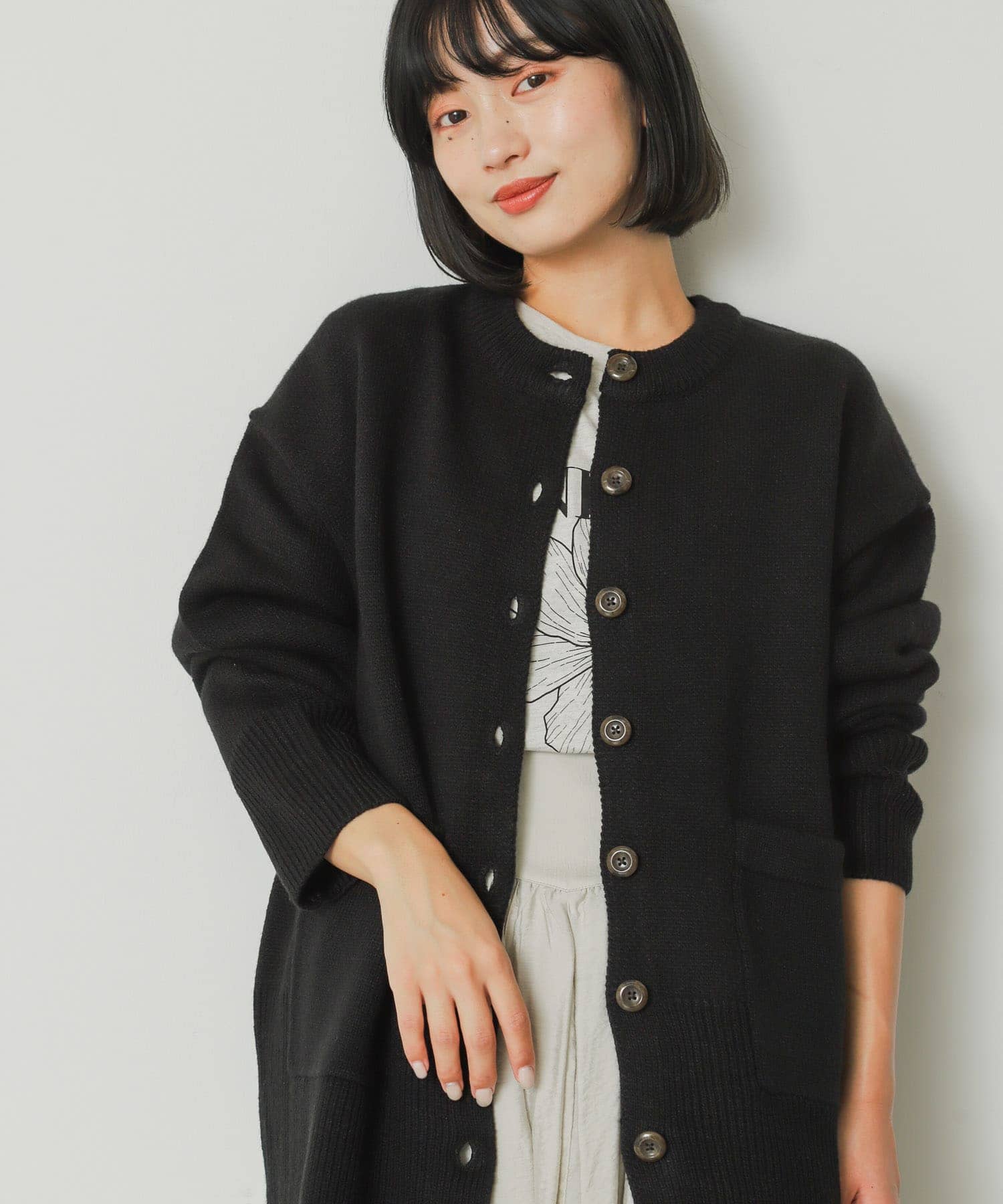 身長：158cm サイズ：one
