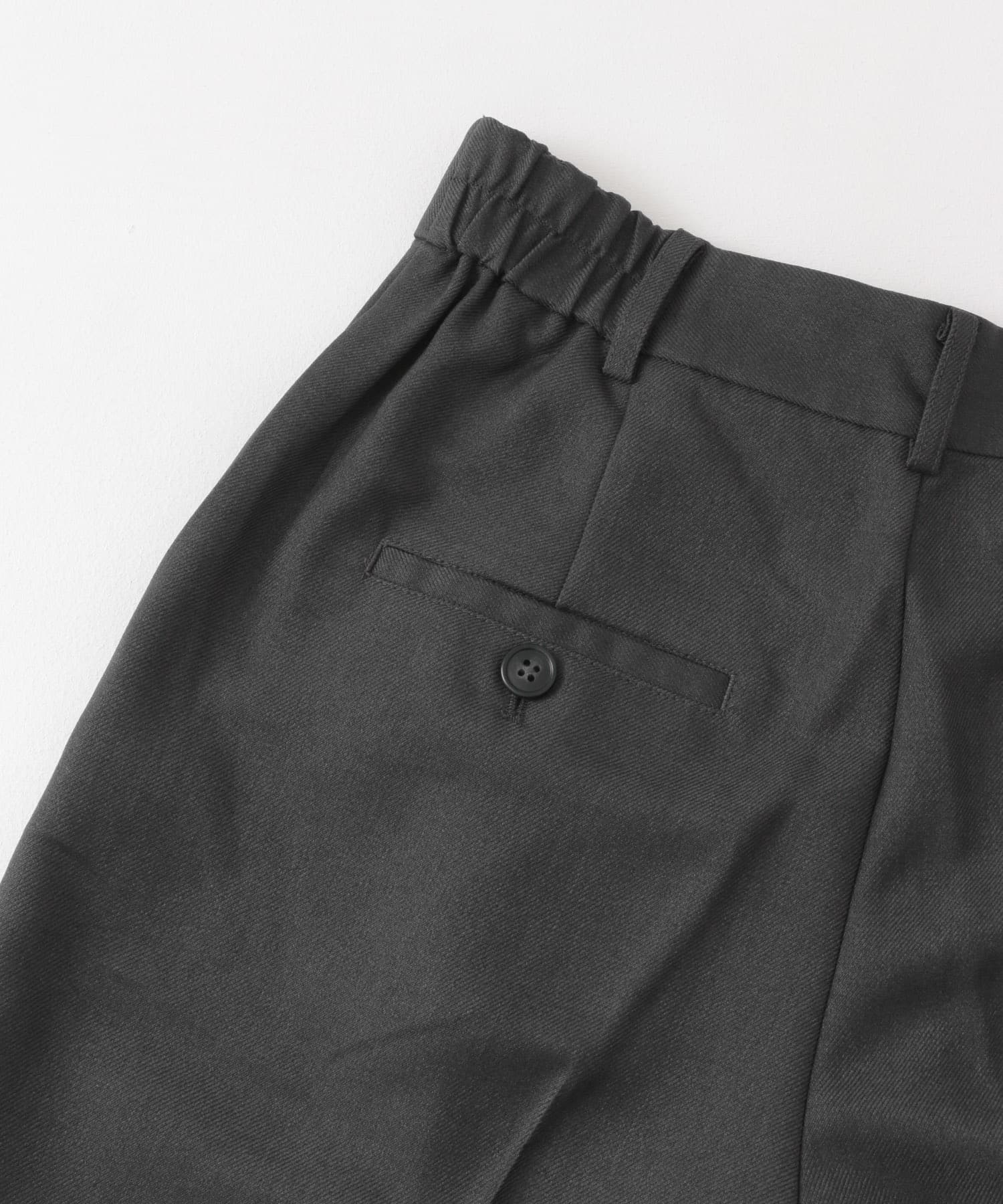 『TALLサイズ/WEB限定』ウールライクダブルタックワイドパンツ CHARCOAL XS