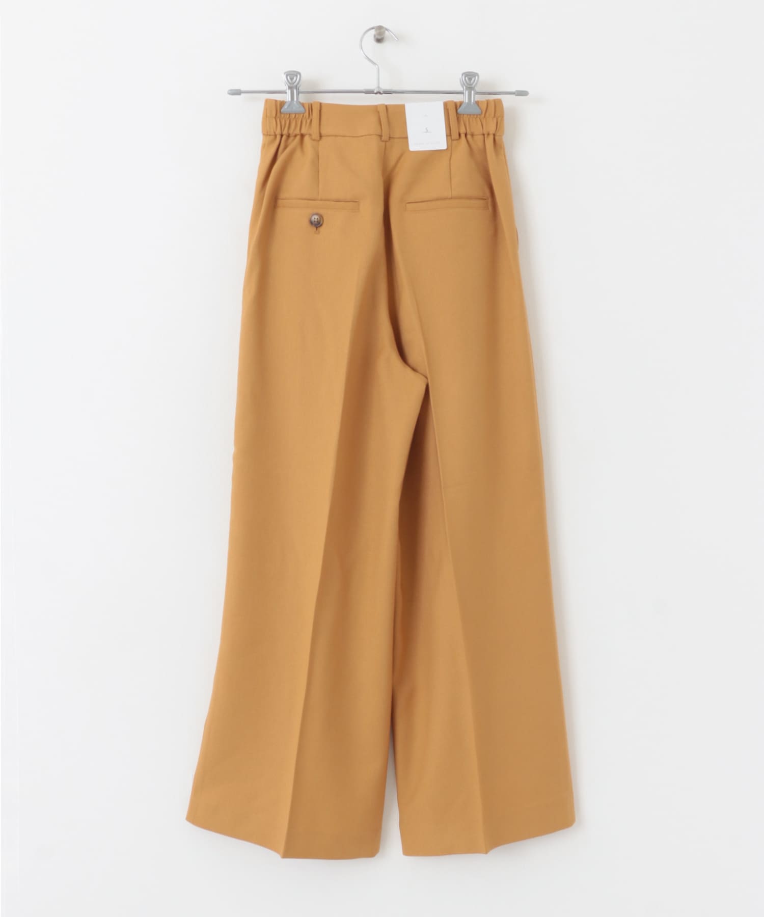 『TALLサイズ/WEB限定』ウールライクダブルタックワイドパンツ ORANGE XS