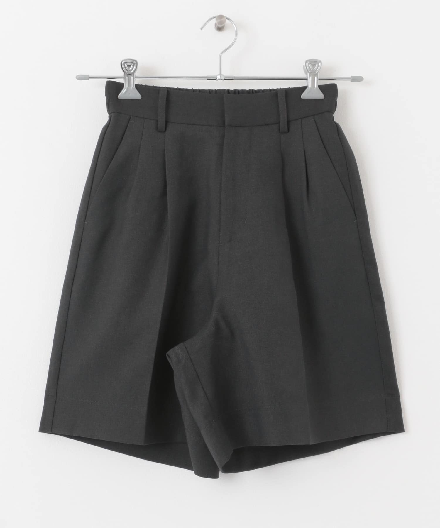 ウールライクバミューダパンツ CHARCOAL S