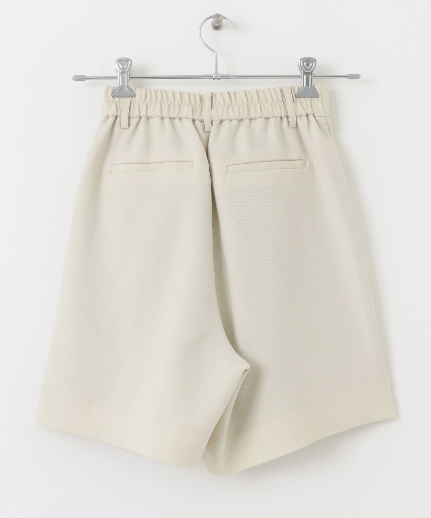 ウールライクバミューダパンツ IVORY S