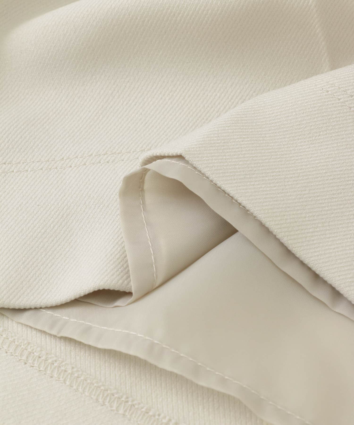 ウールライクバミューダパンツ IVORY S