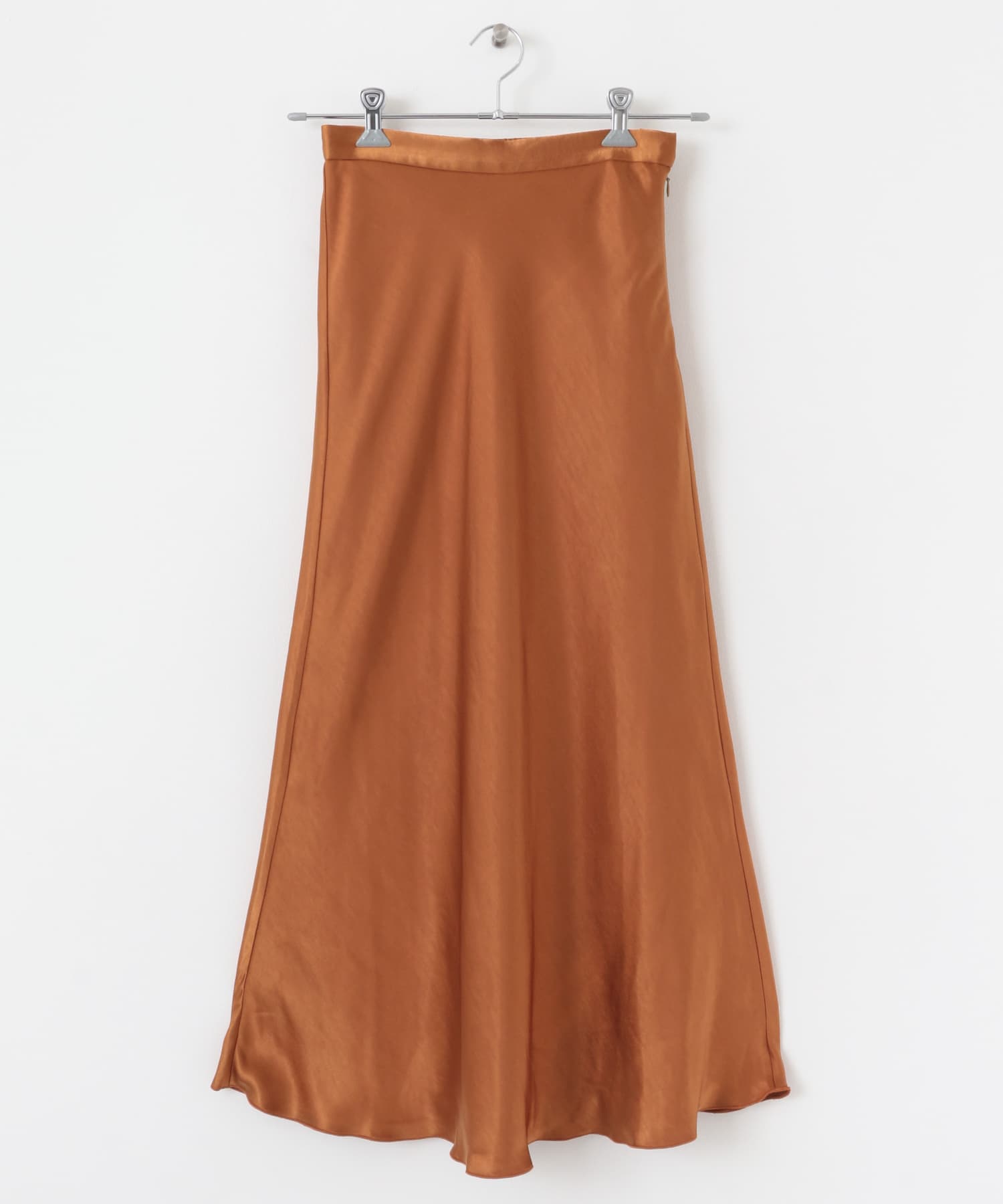 サテンナロースカート ORANGE S