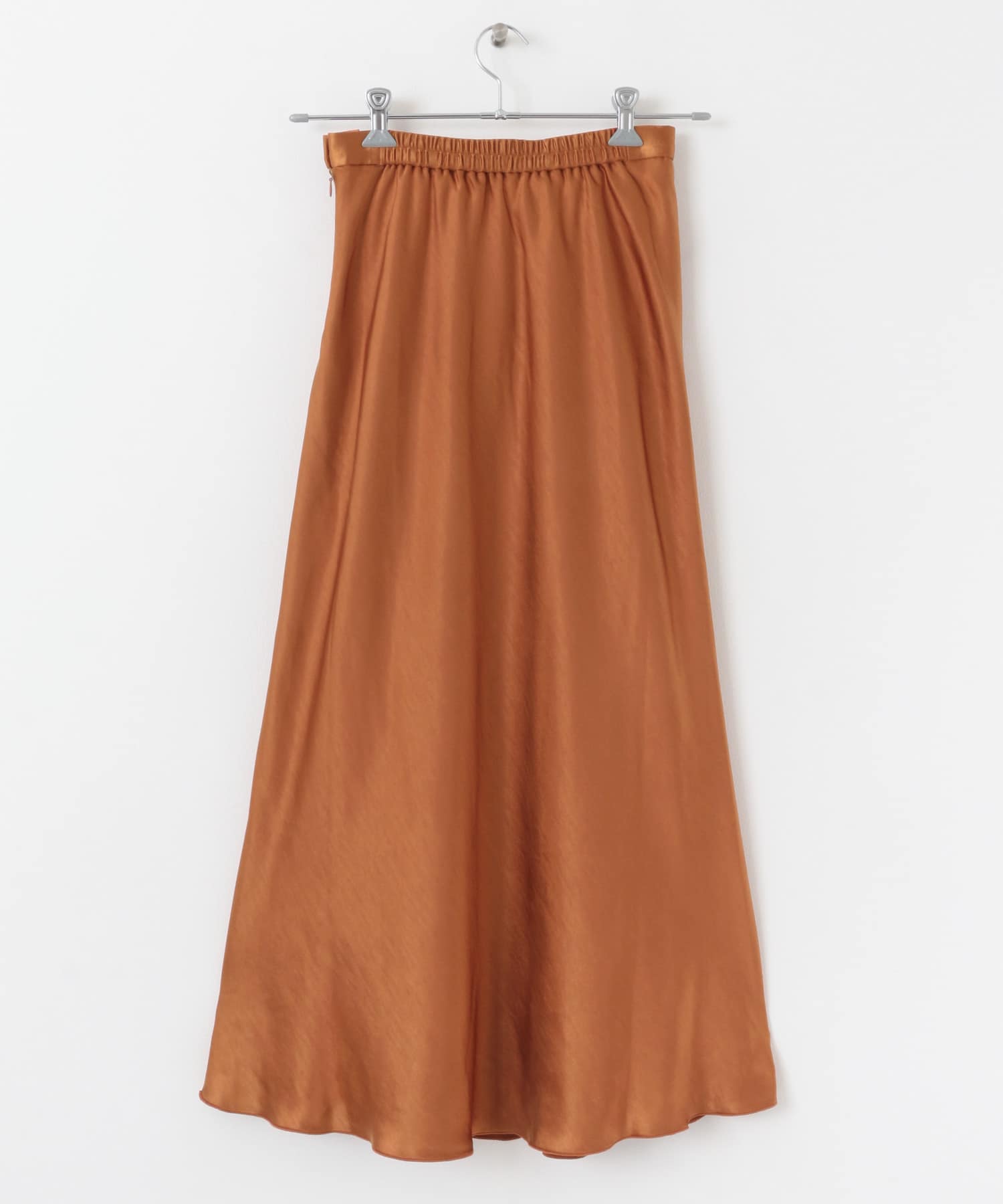 サテンナロースカート ORANGE S