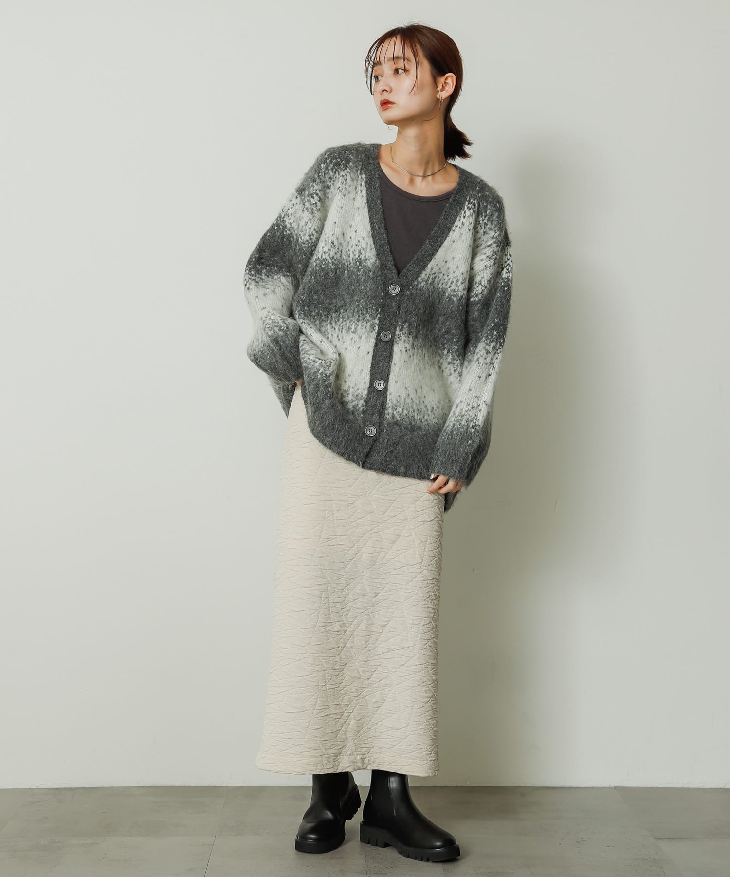 身長：169cm サイズ：one