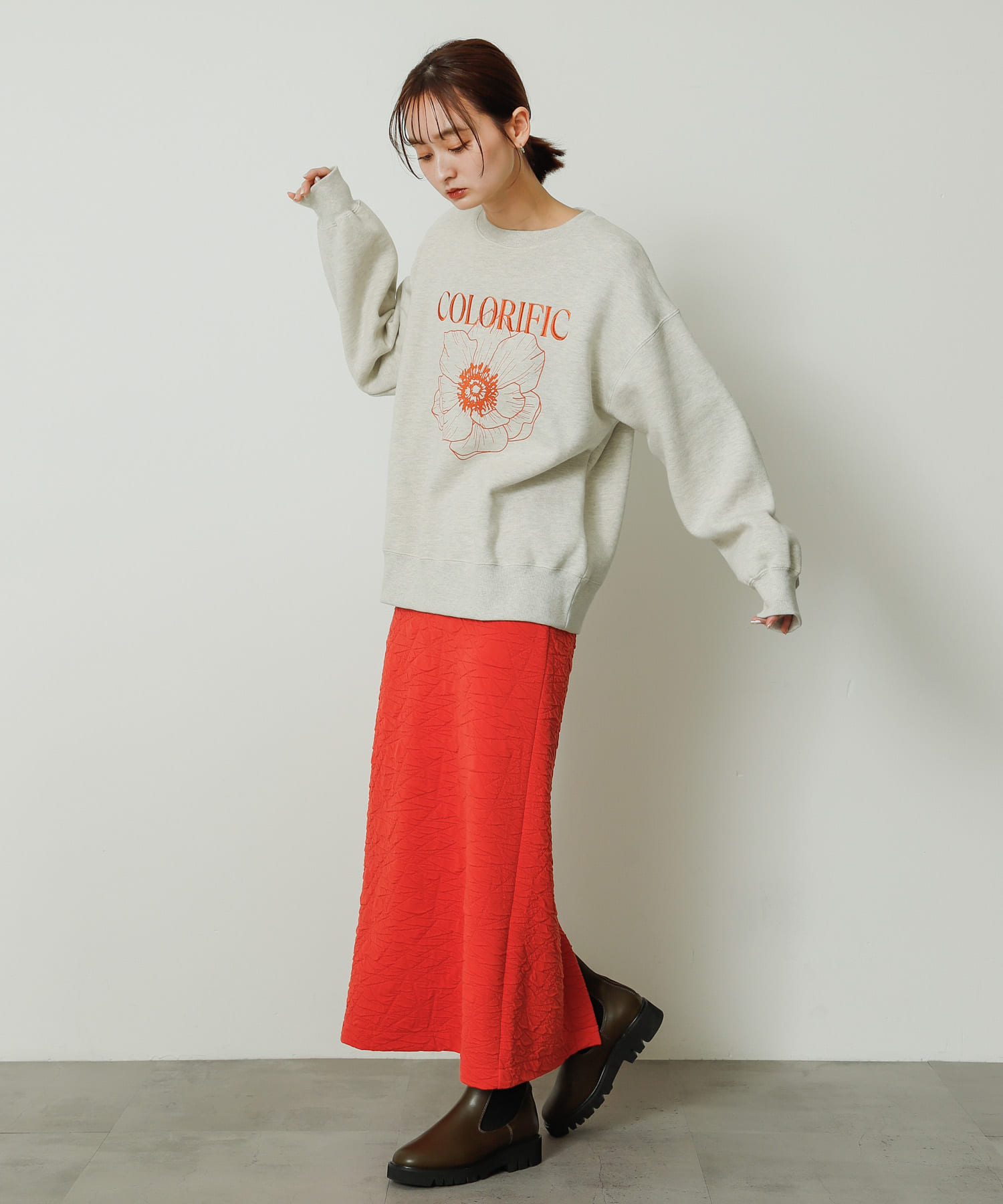 身長：169cm サイズ：one