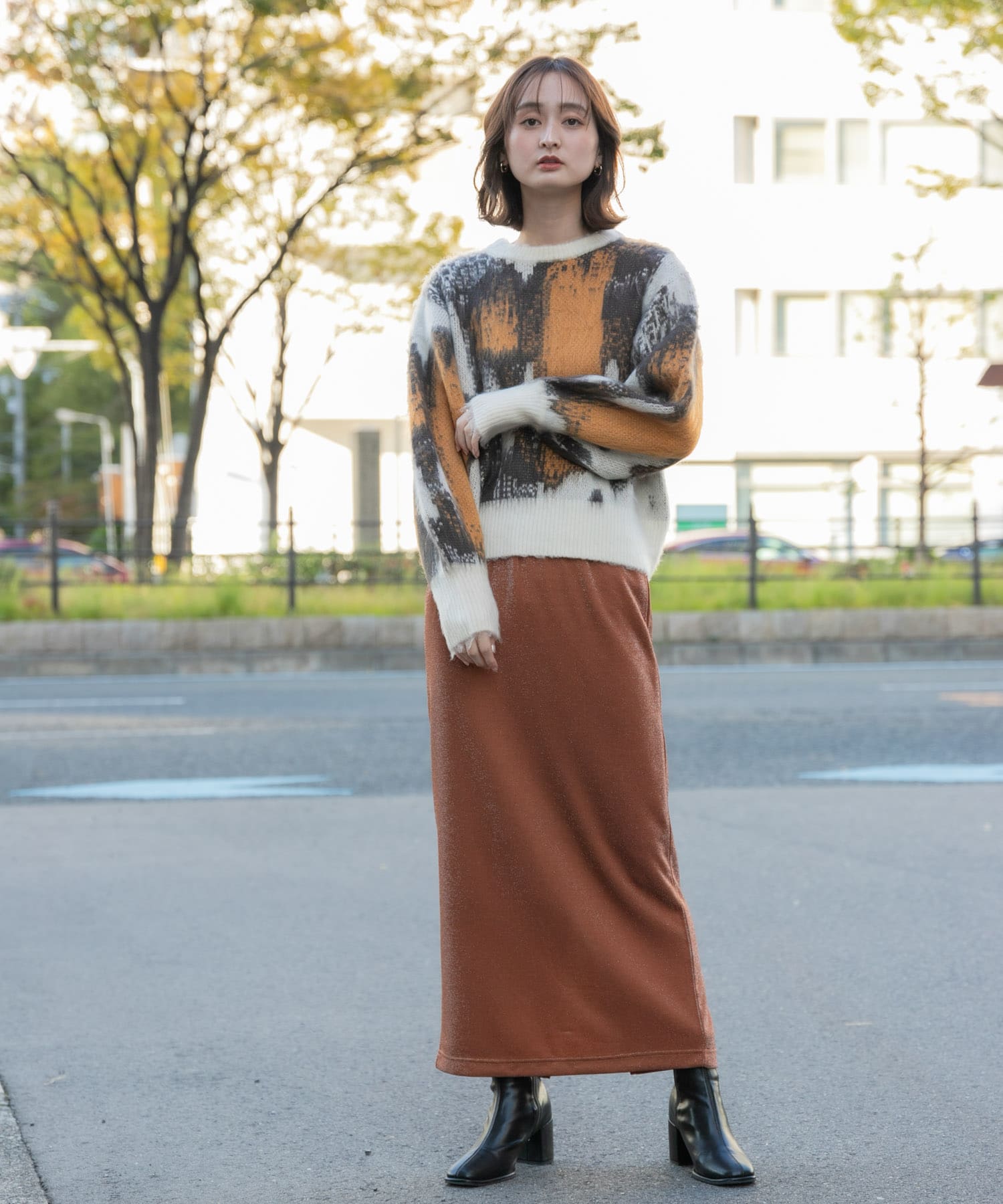 身長：169cm サイズ：one