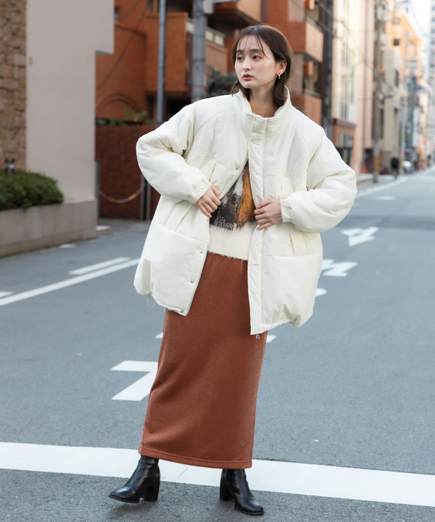 身長：169cm サイズ：one