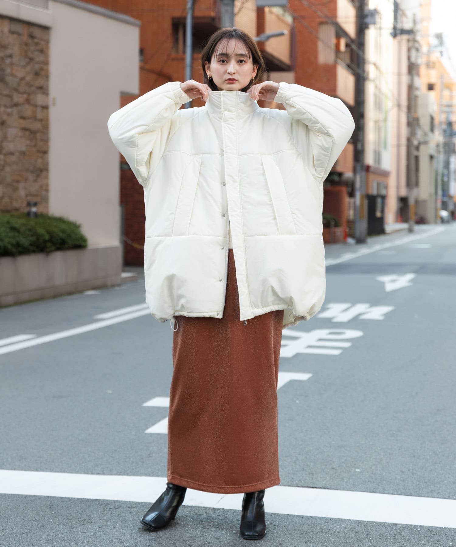 身長：169cm サイズ：one