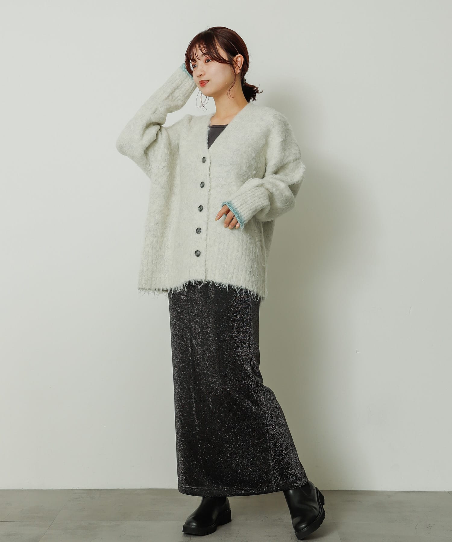 身長：158cm サイズ：one