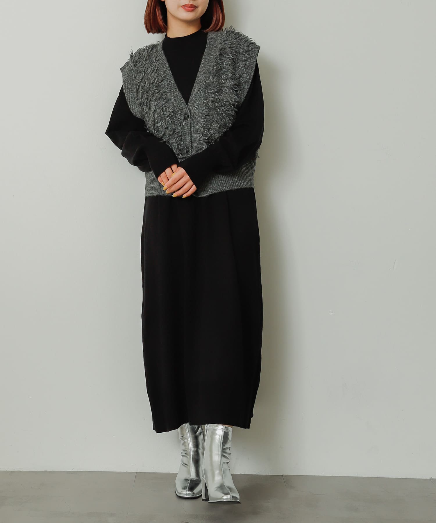 身長：158cm サイズ：one