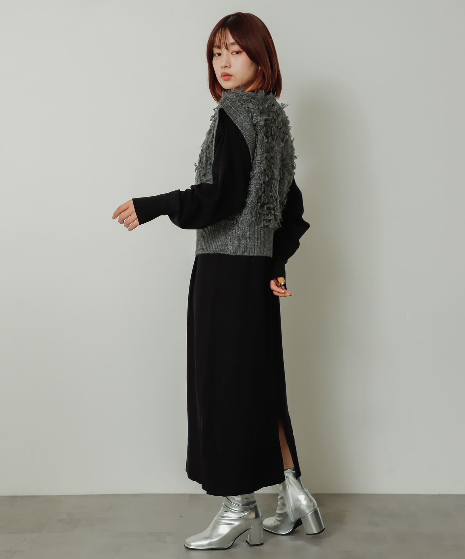 身長：158cm サイズ：one