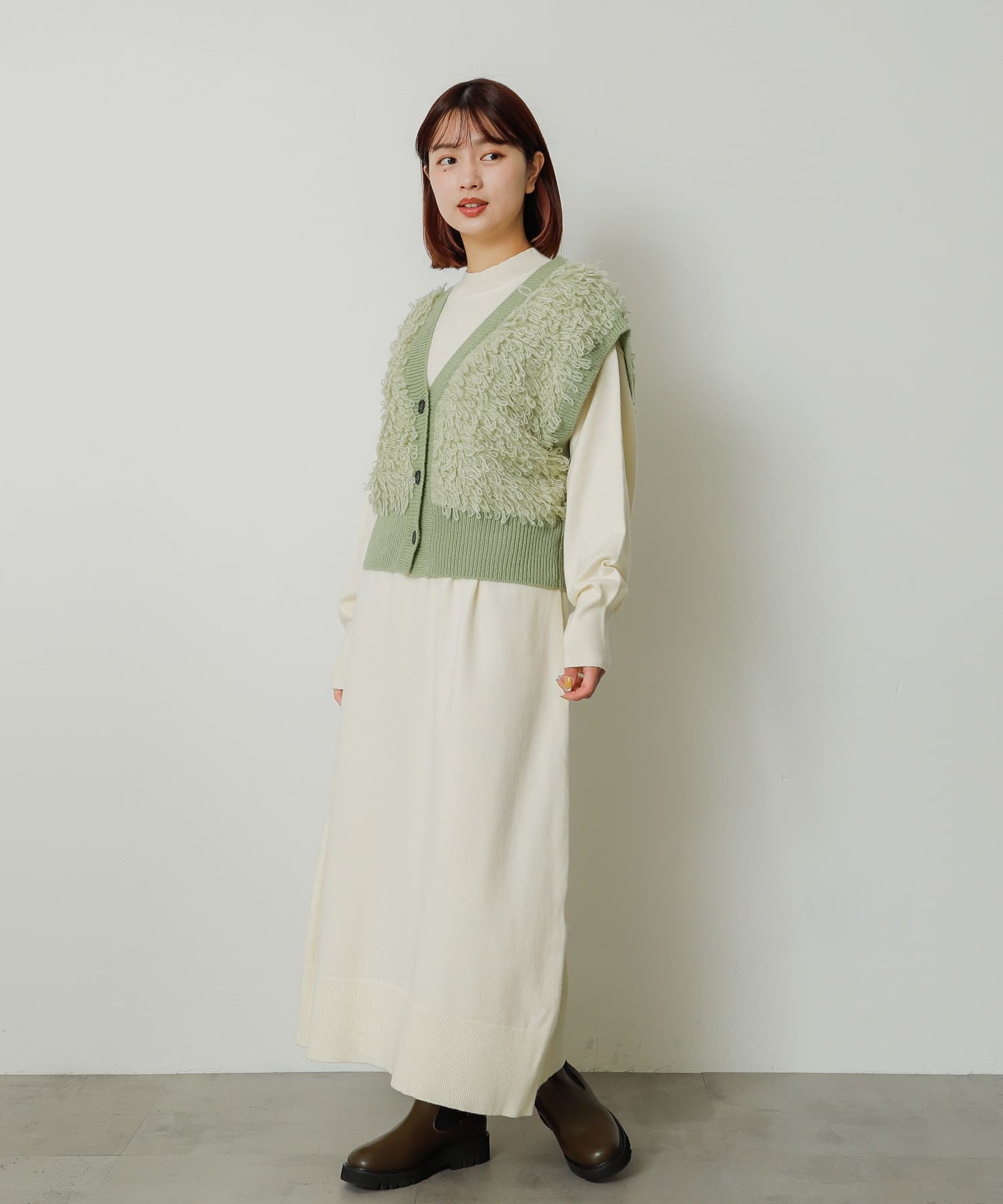 身長：158cm サイズ：one