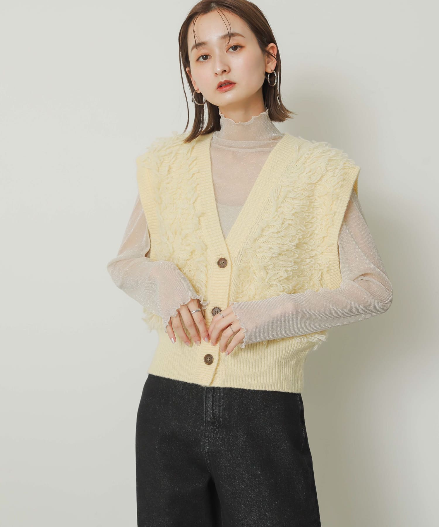 身長：169cm サイズ：one