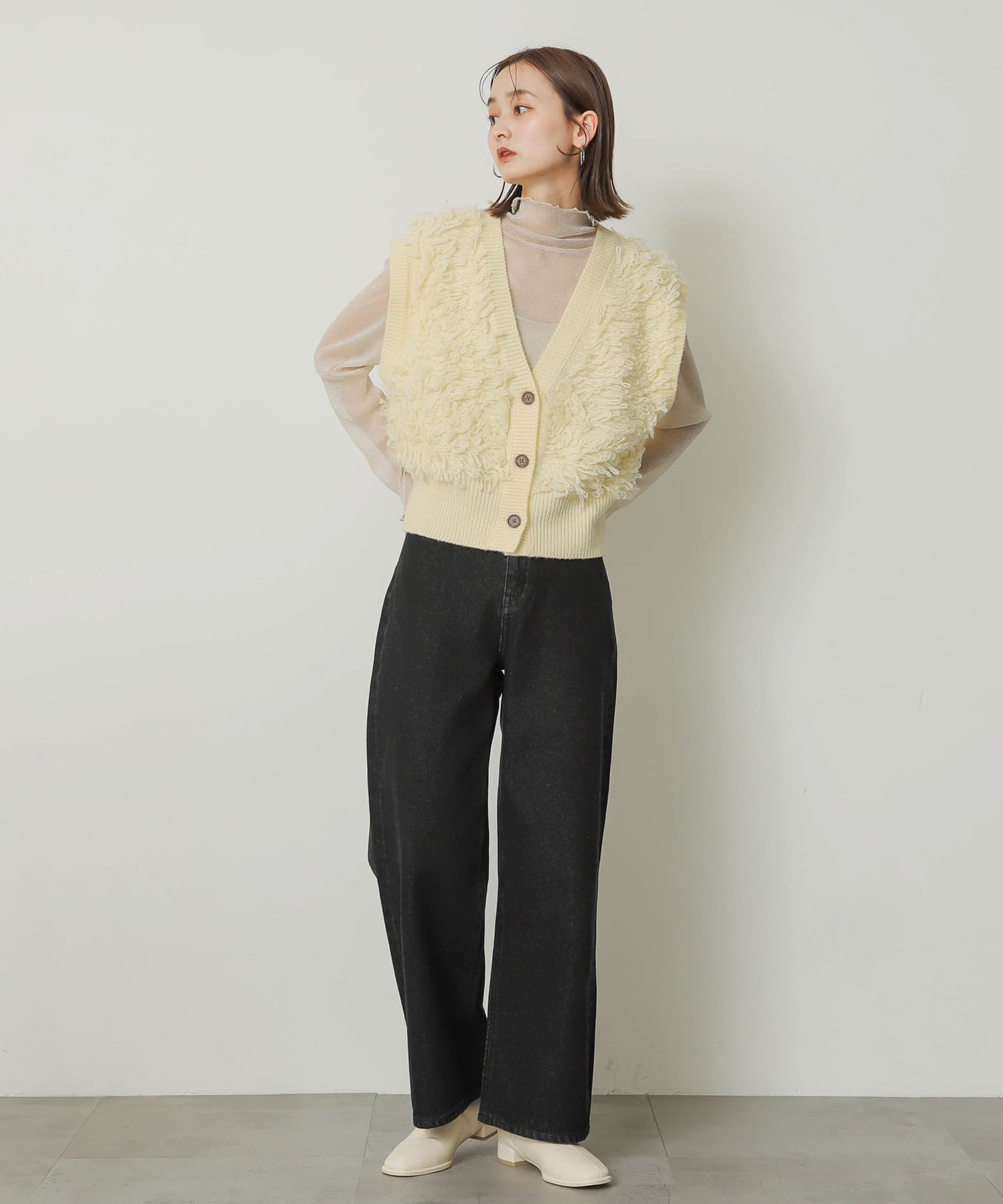 身長：169cm サイズ：one