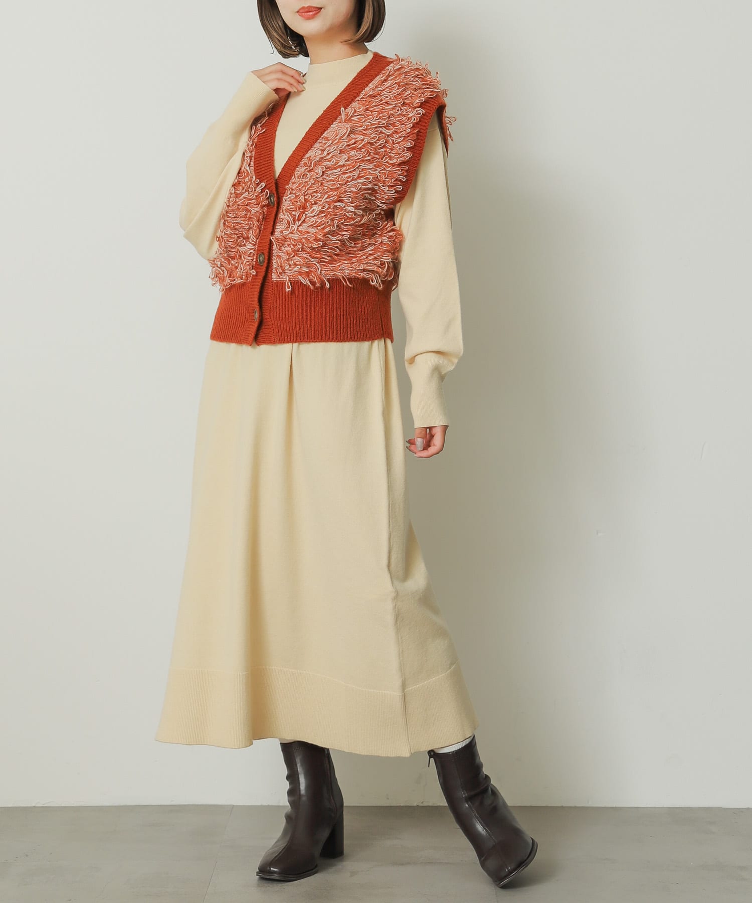 身長：158cm サイズ：one