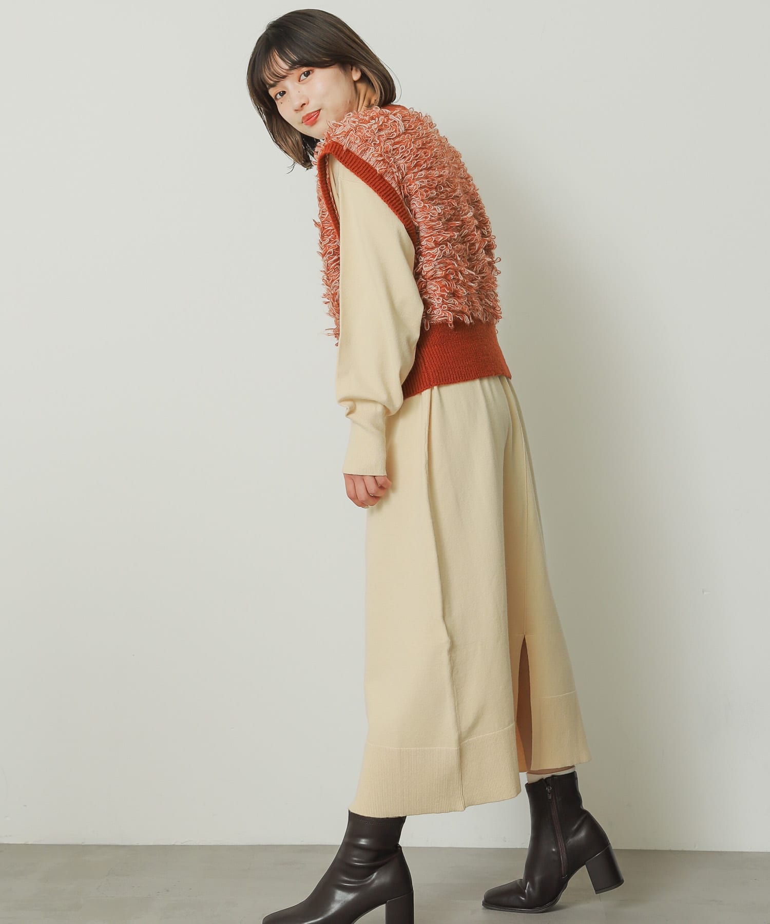 身長：158cm サイズ：one
