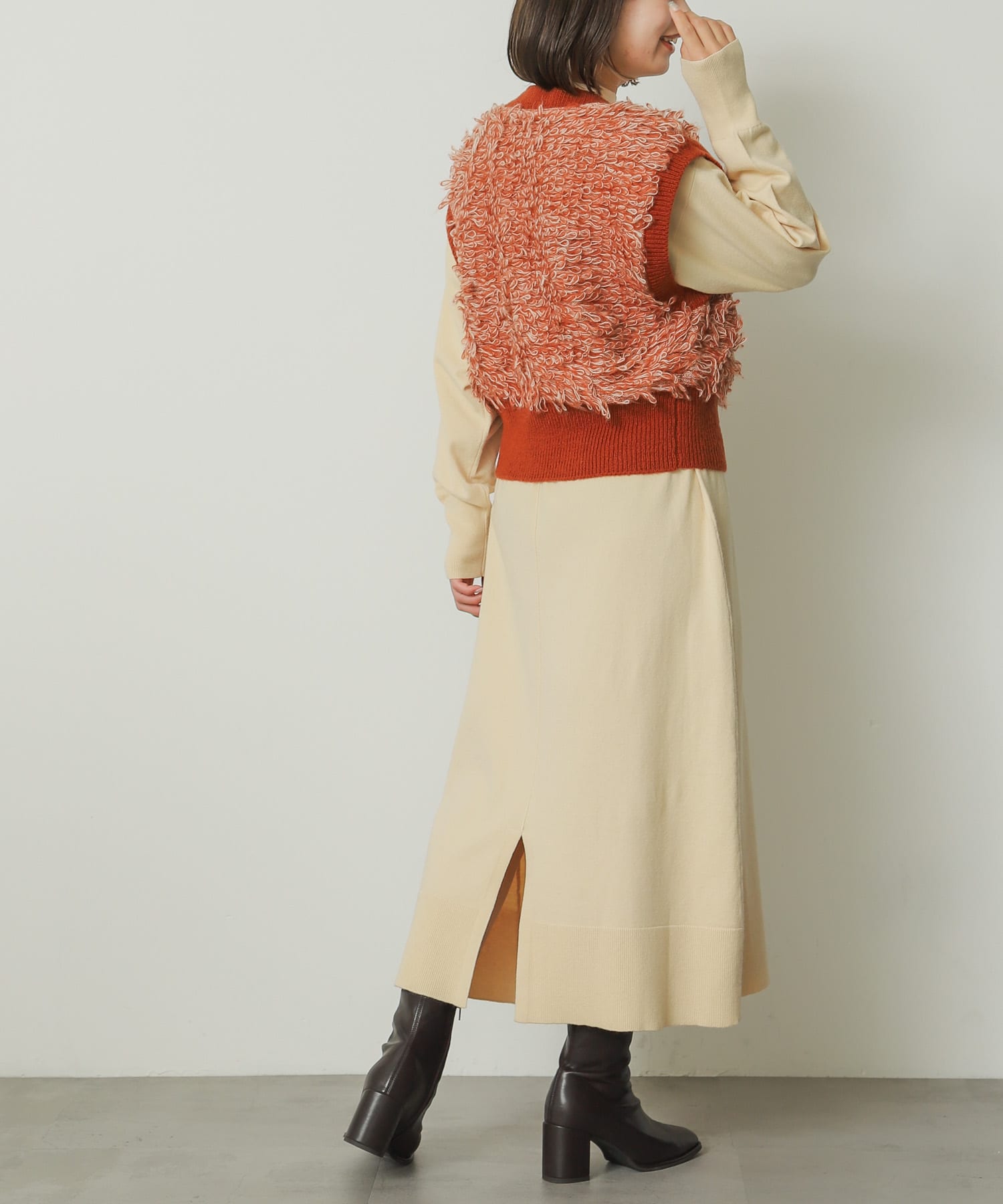 身長：158cm サイズ：one