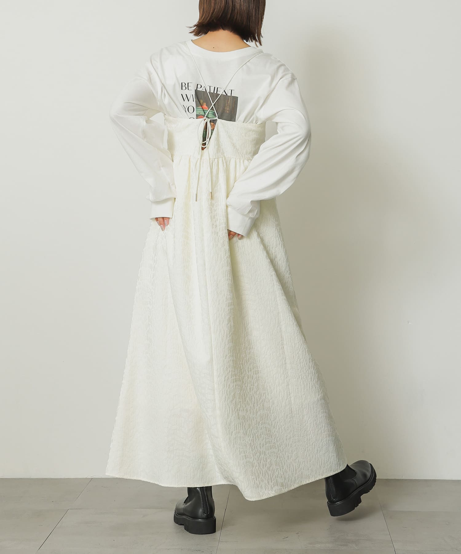 身長：158cm サイズ：one