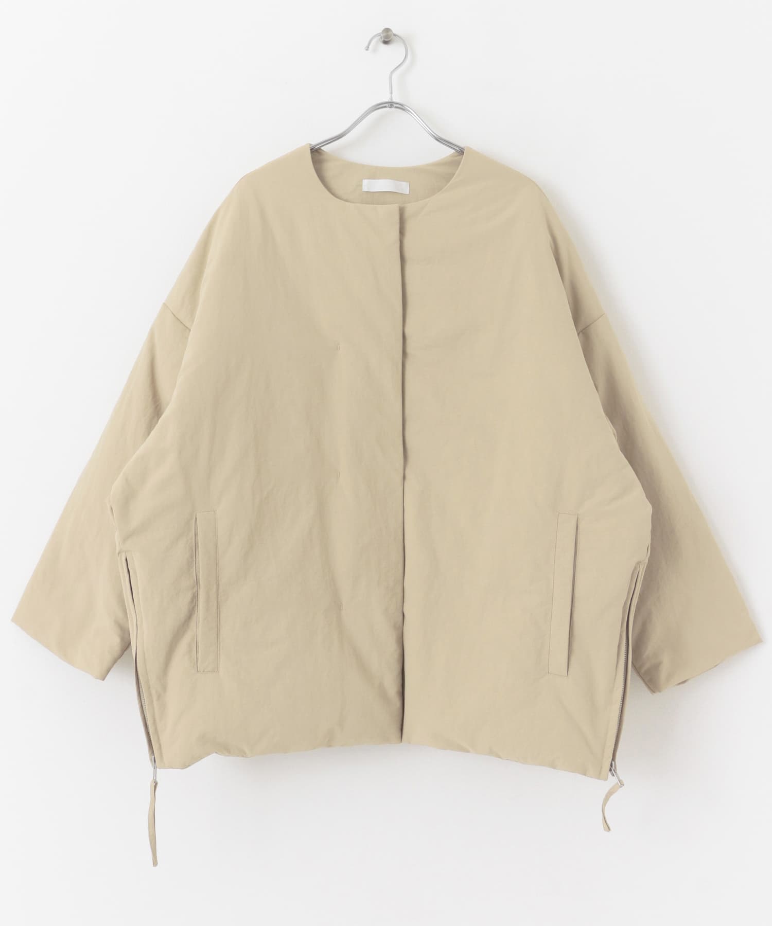 マフラー付シームレスダウン BEIGE S