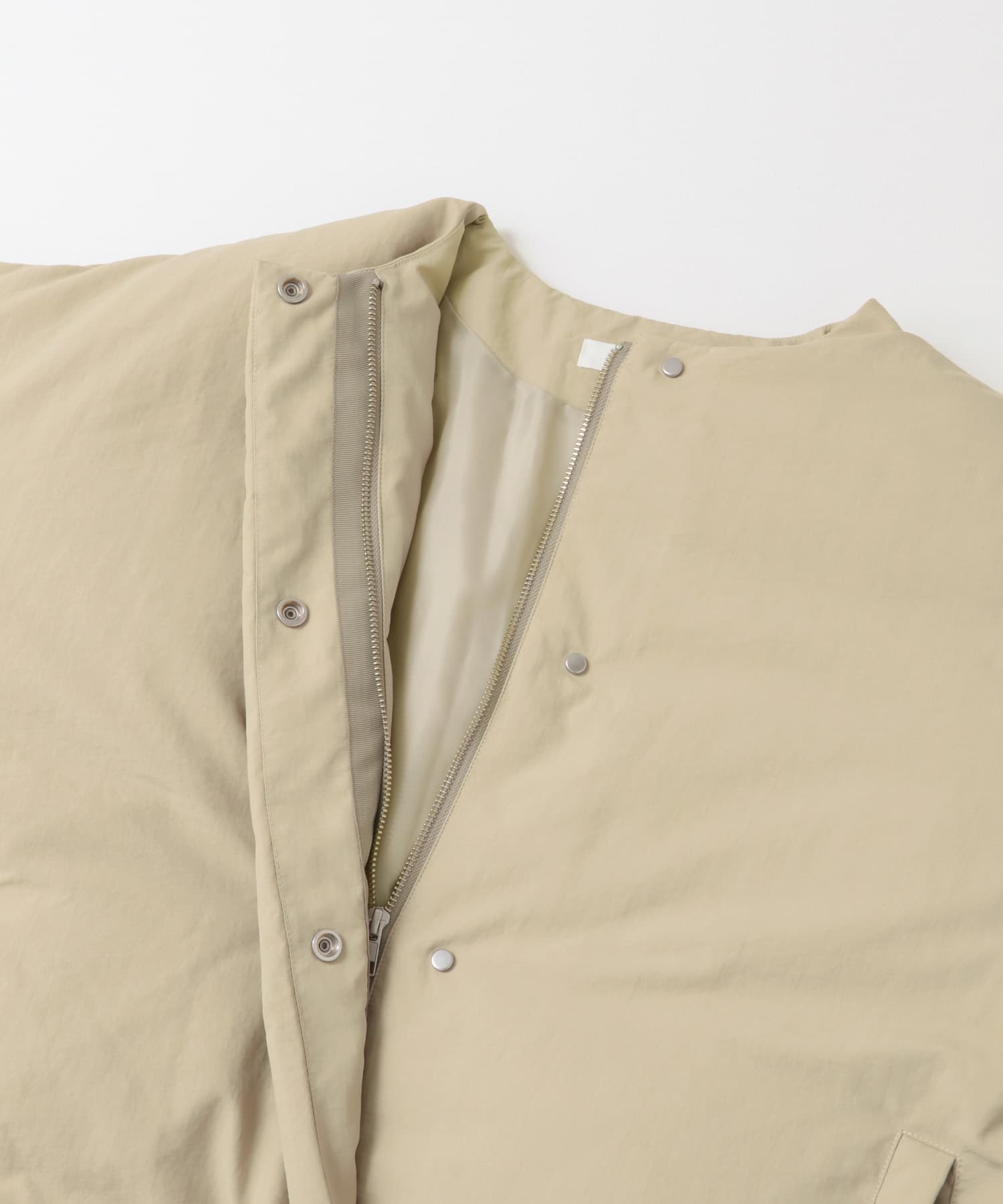 マフラー付シームレスダウン BEIGE S