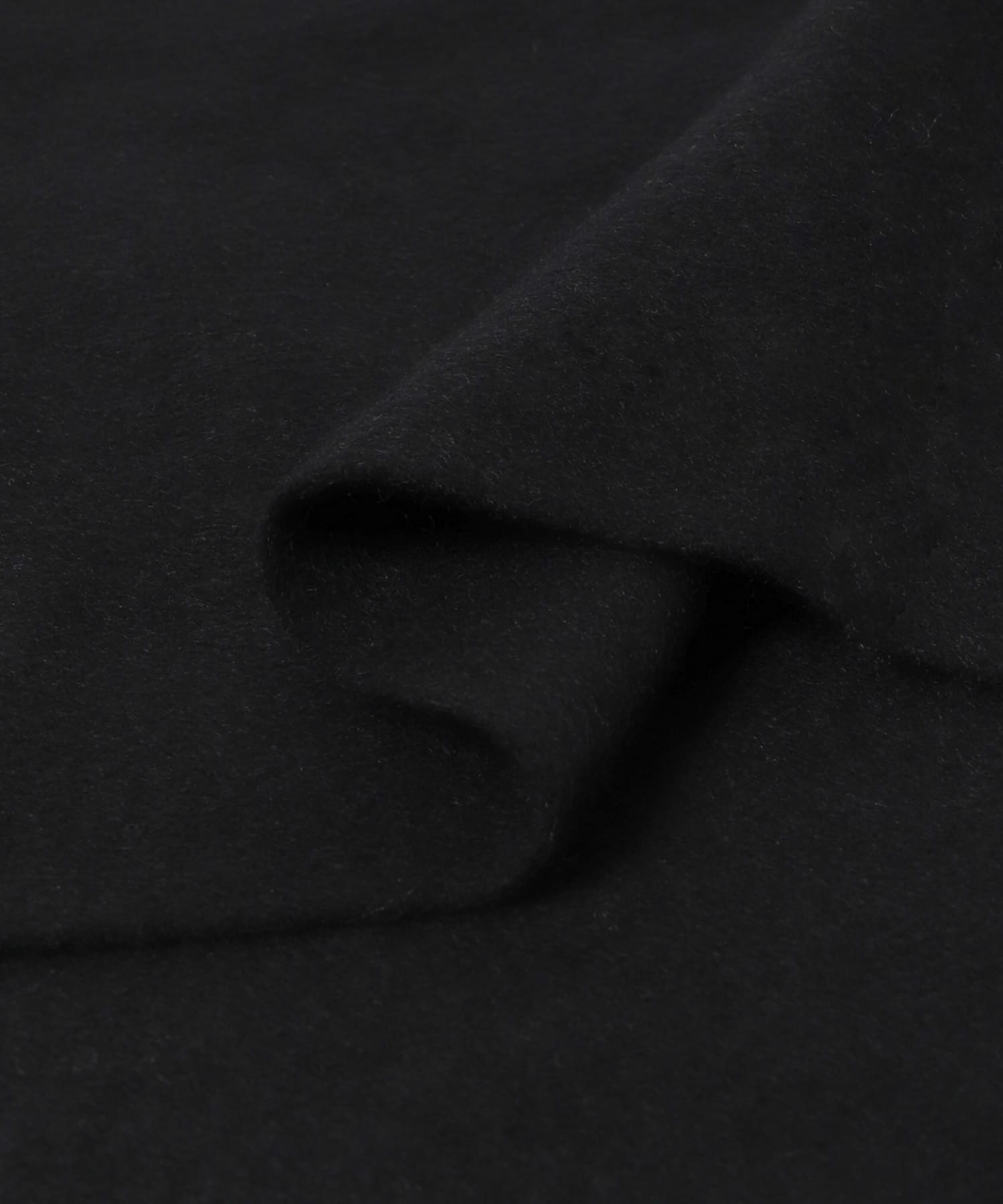カシミヤ混ウールストール BLACK one