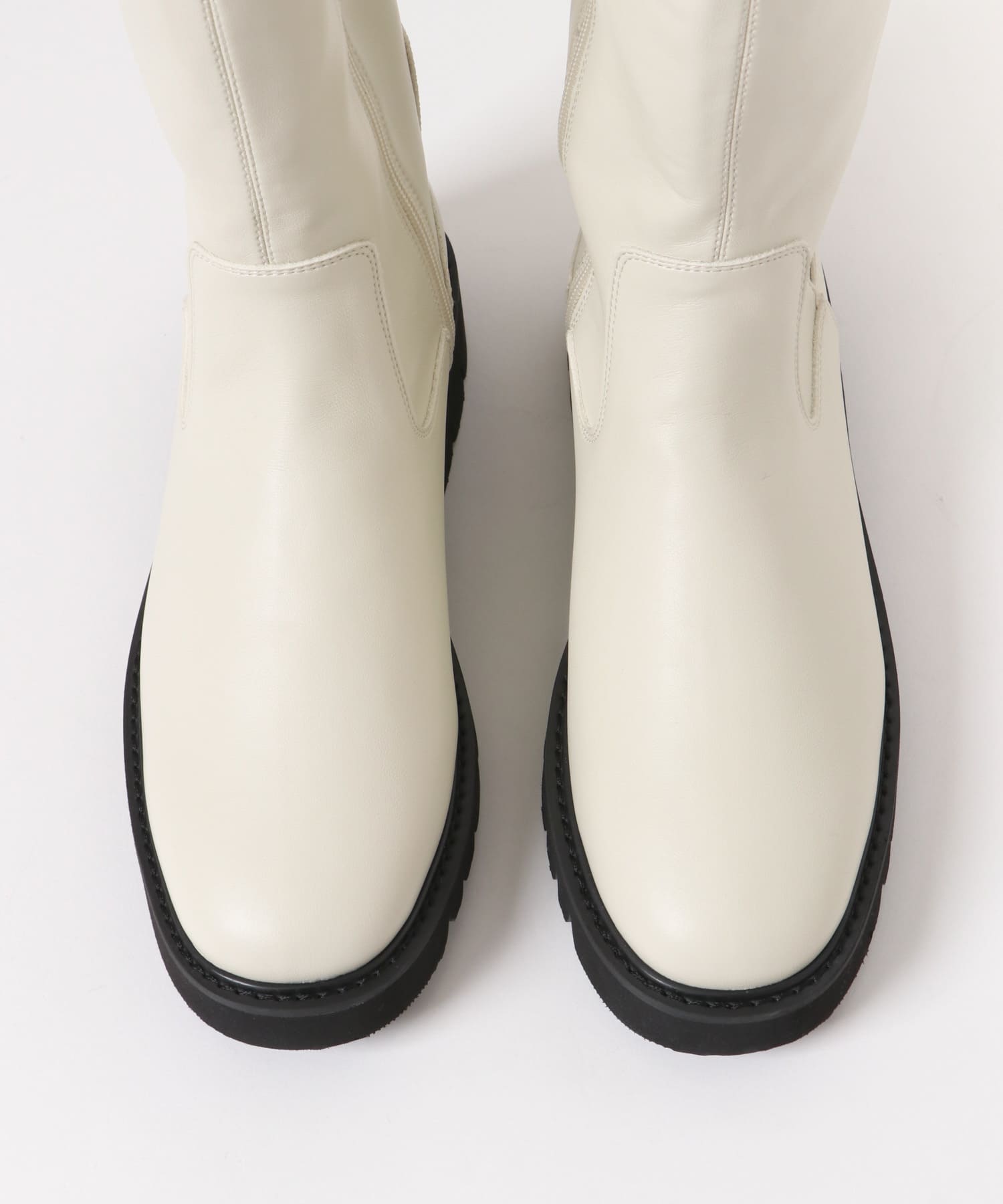 トラックソールロングブーツ IVORY S