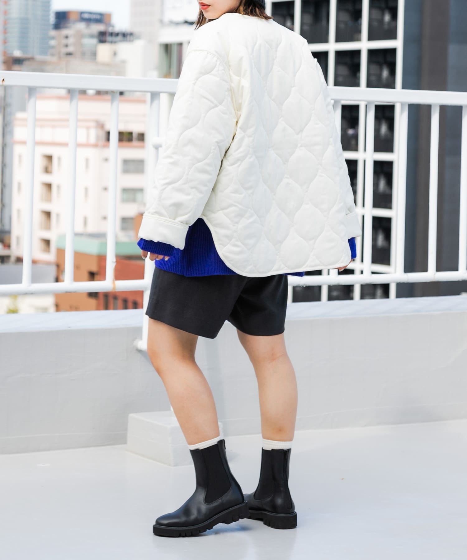 『軽量ソール採用』トラックソールサイドゴアブーツ BLACK M