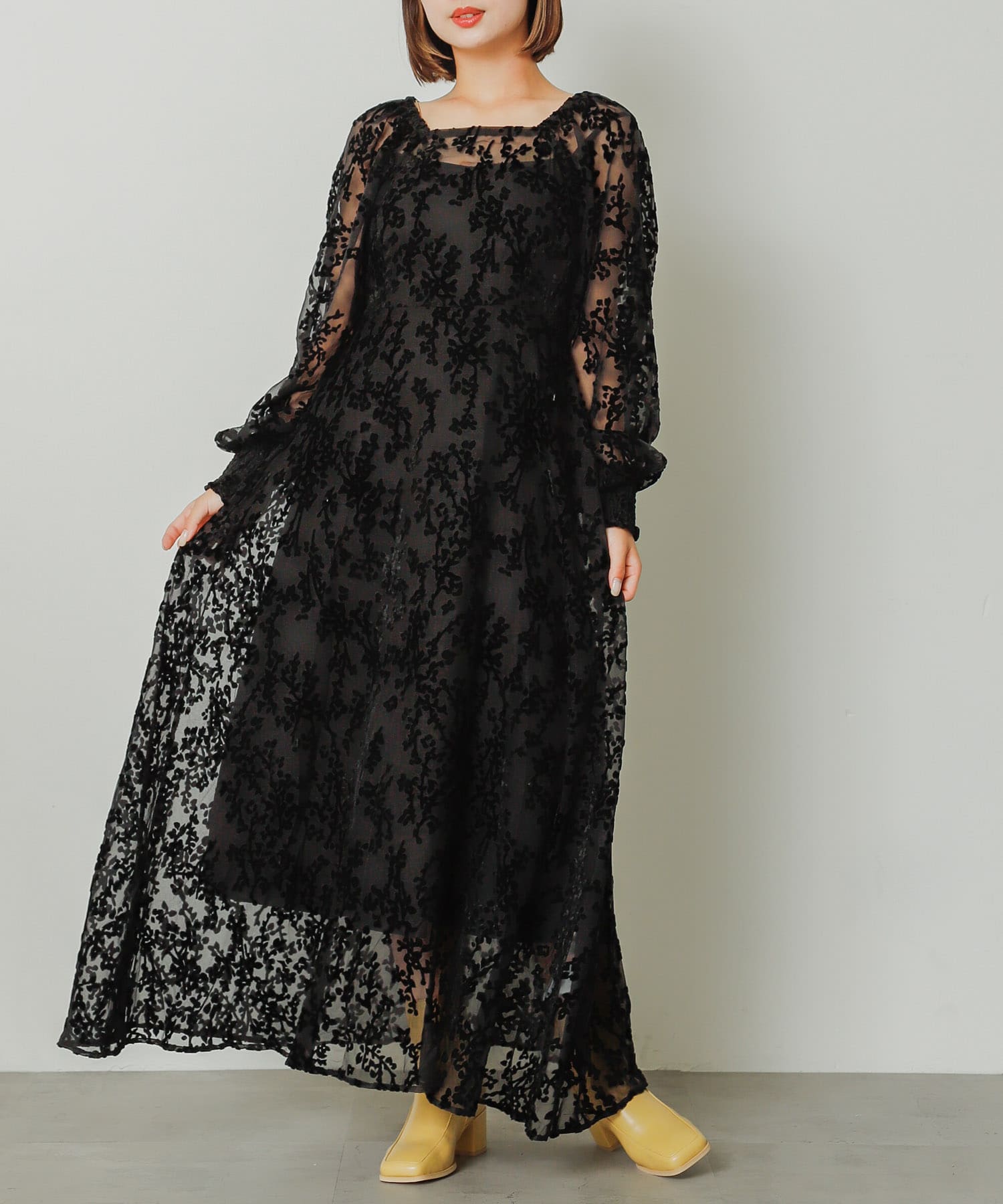 ワイドスクエアショートブーツ BEIGE M