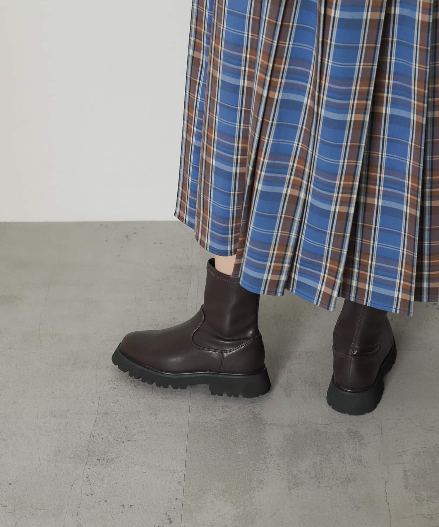 『軽量ソール採用』トラックソールブーツ BROWN S