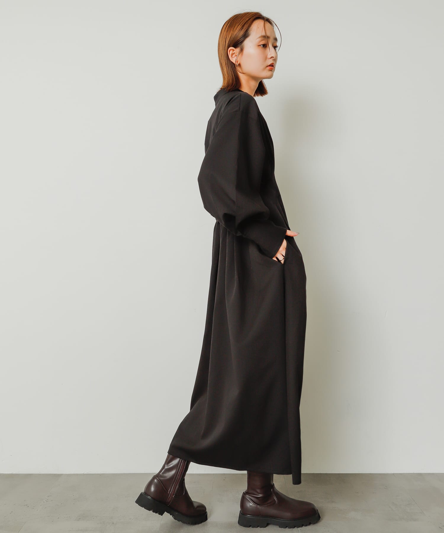 『軽量ソール採用』トラックソールブーツ BROWN L