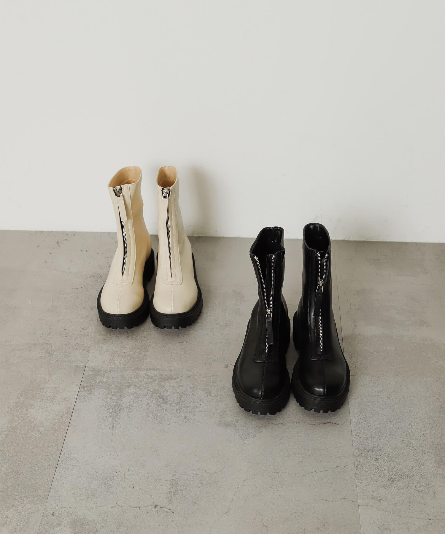 センタージップブーツ IVORY S